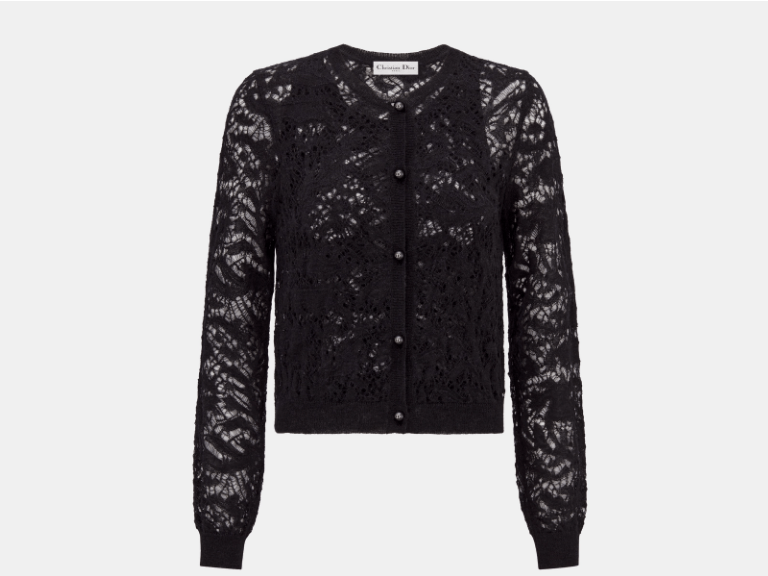 Dior o1w1db10925 444W05 Twinset Sweater in Black Size XS / US 0-2 / IT 36-38 - 5 Thumbnail
