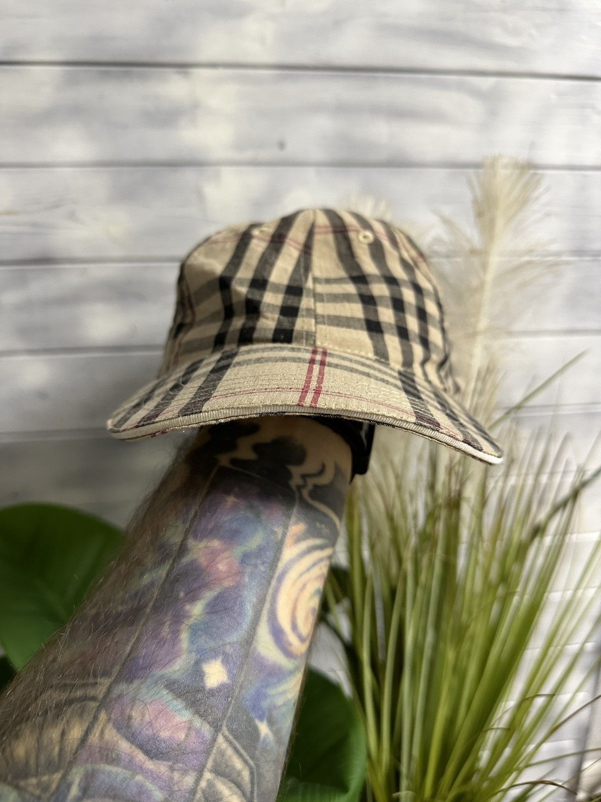 Japanese Brand Cap Avant-Garde Style Nova Check Size ONE SIZE - 4 Thumbnail