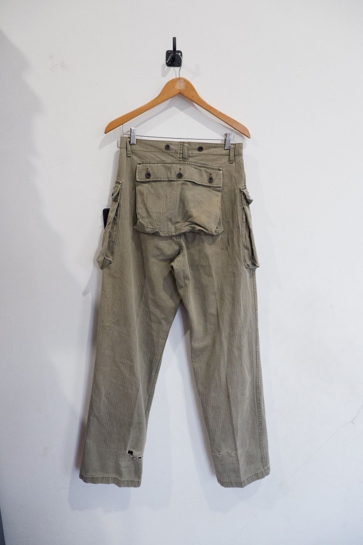 Japanese Brand Vintage Johnbull HBT Monkey Fatigue Pants Size US 30 / EU 46 - 2 Thumbnail