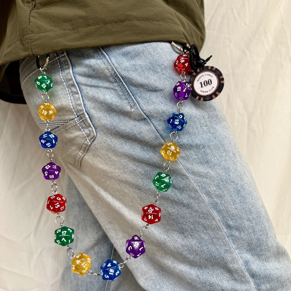 Vintage Multisided Dice Beads Waist Accessories Size ONE SIZE - 1 Thumbnail