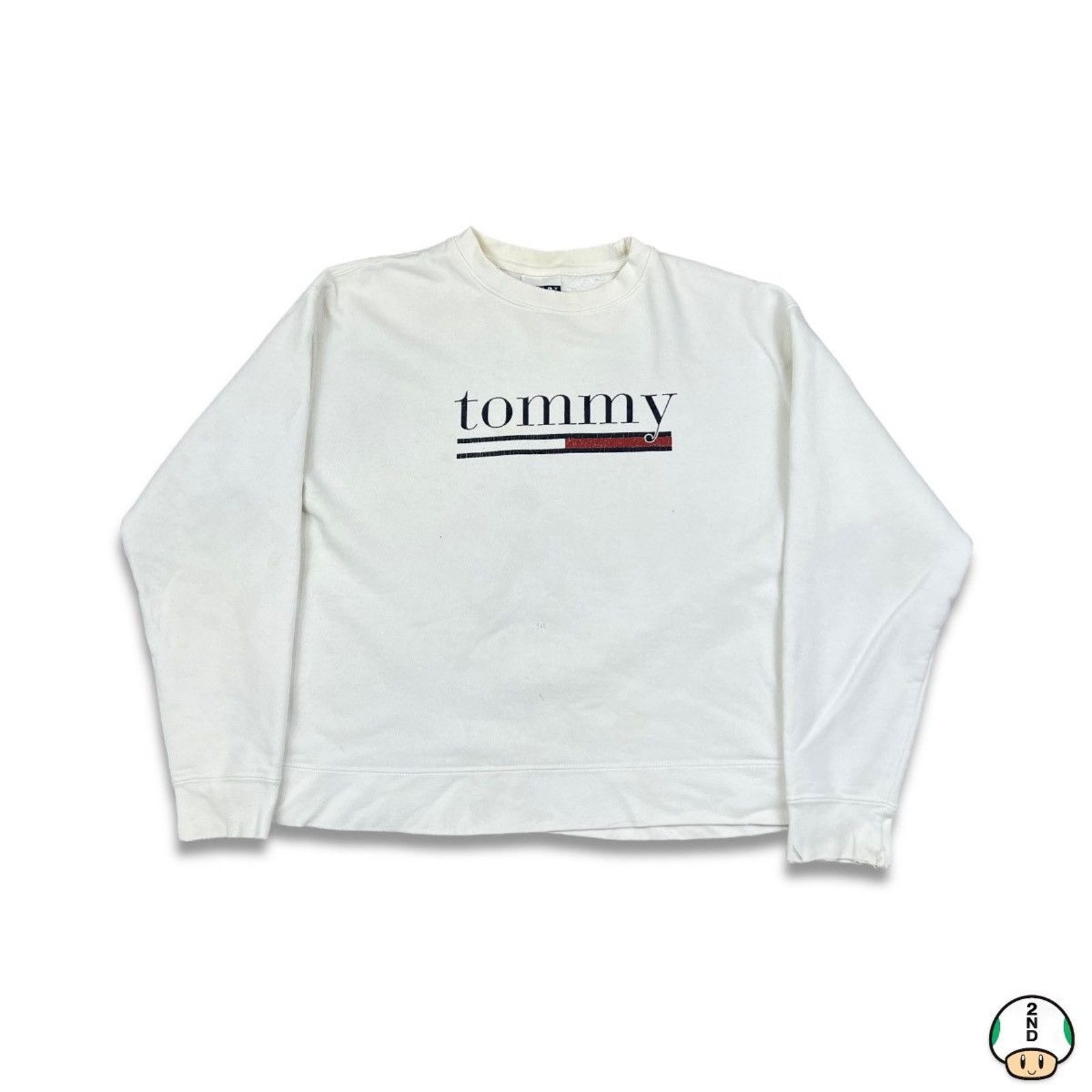 Tommy Hilfiger × Vintage Vintage 90s Tommy Hilfiger Sweatshirt Tommy Jeans Pullover Size US S / EU 44-46 / 1 - 1 Thumbnail