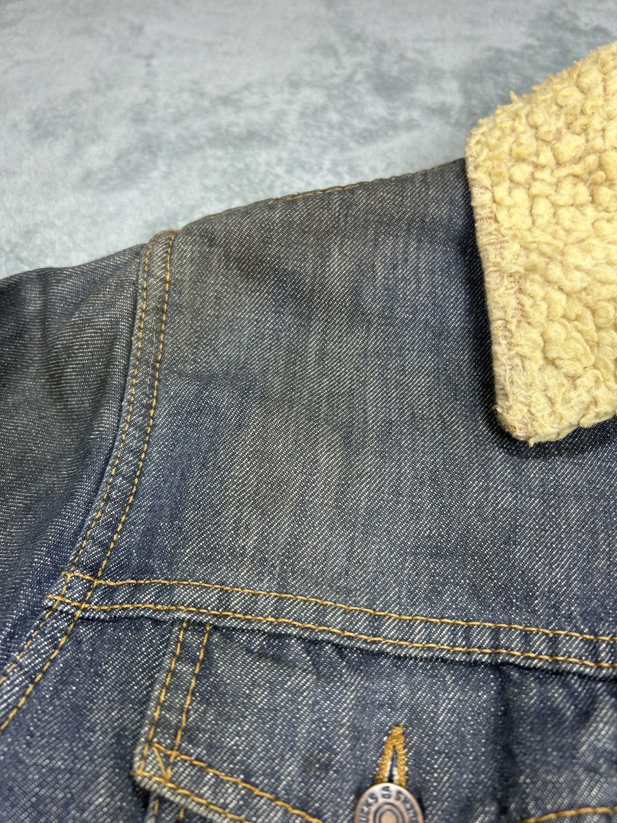 Sears Vintage 60’s Sears Roebuck Denim Sherpa Lined Ranch Jacket Size US M / EU 48-50 / 2 - 4 Thumbnail