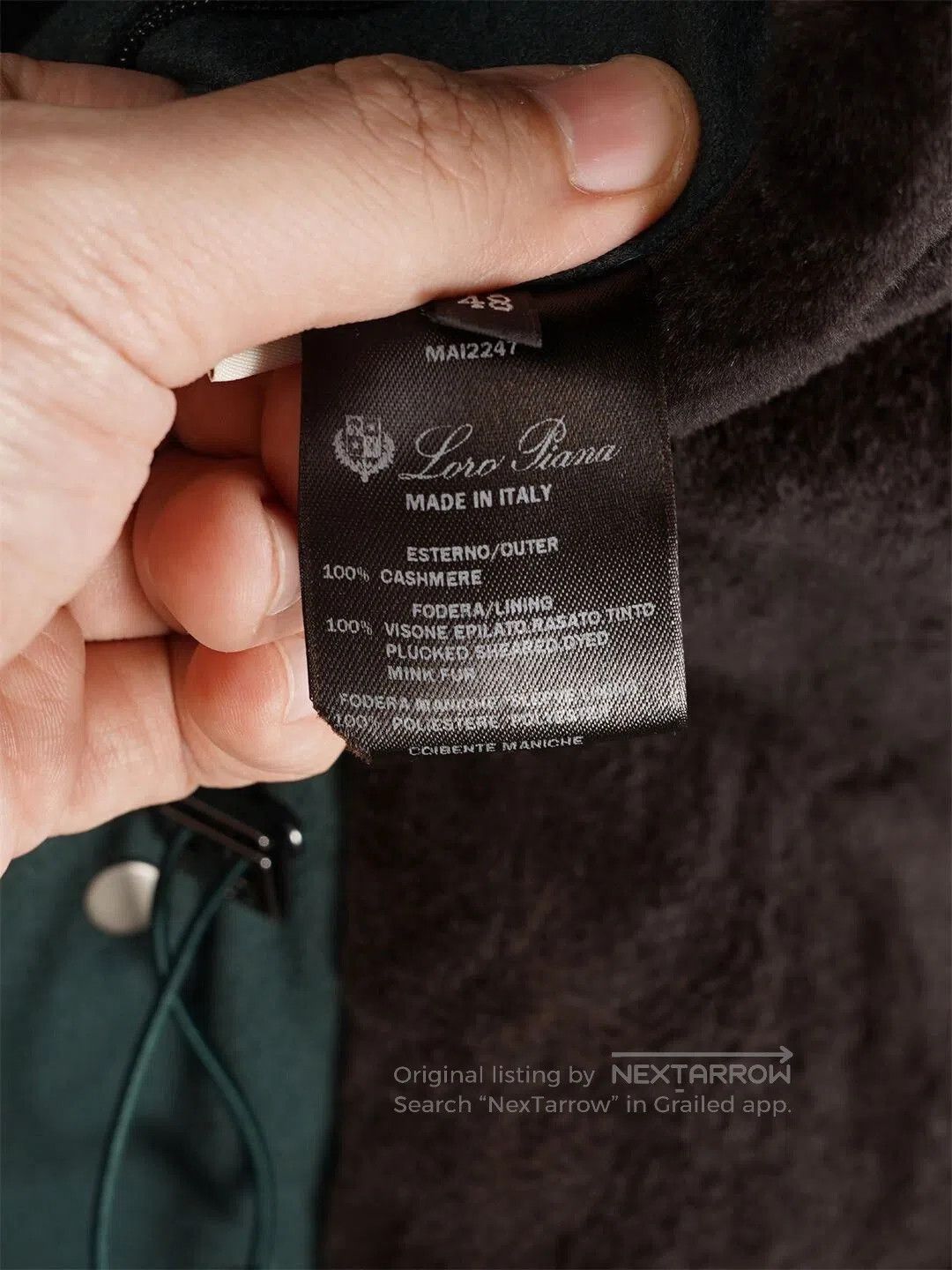 Loro Piana Loro Piana Men's Parka with Fur Interior. Size US M / EU 48-50 / 2 - 9 Thumbnail