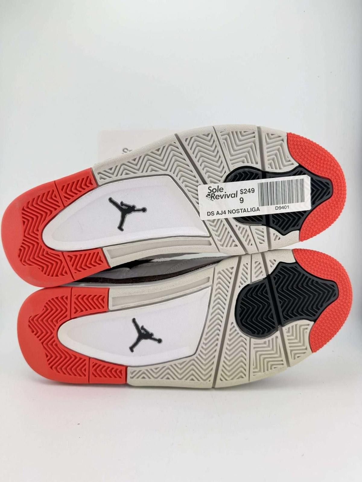 Jordan Brand Air Jordan 4 Retro White Black Red US 9 New Size US 9 / EU 42 - 5 Thumbnail