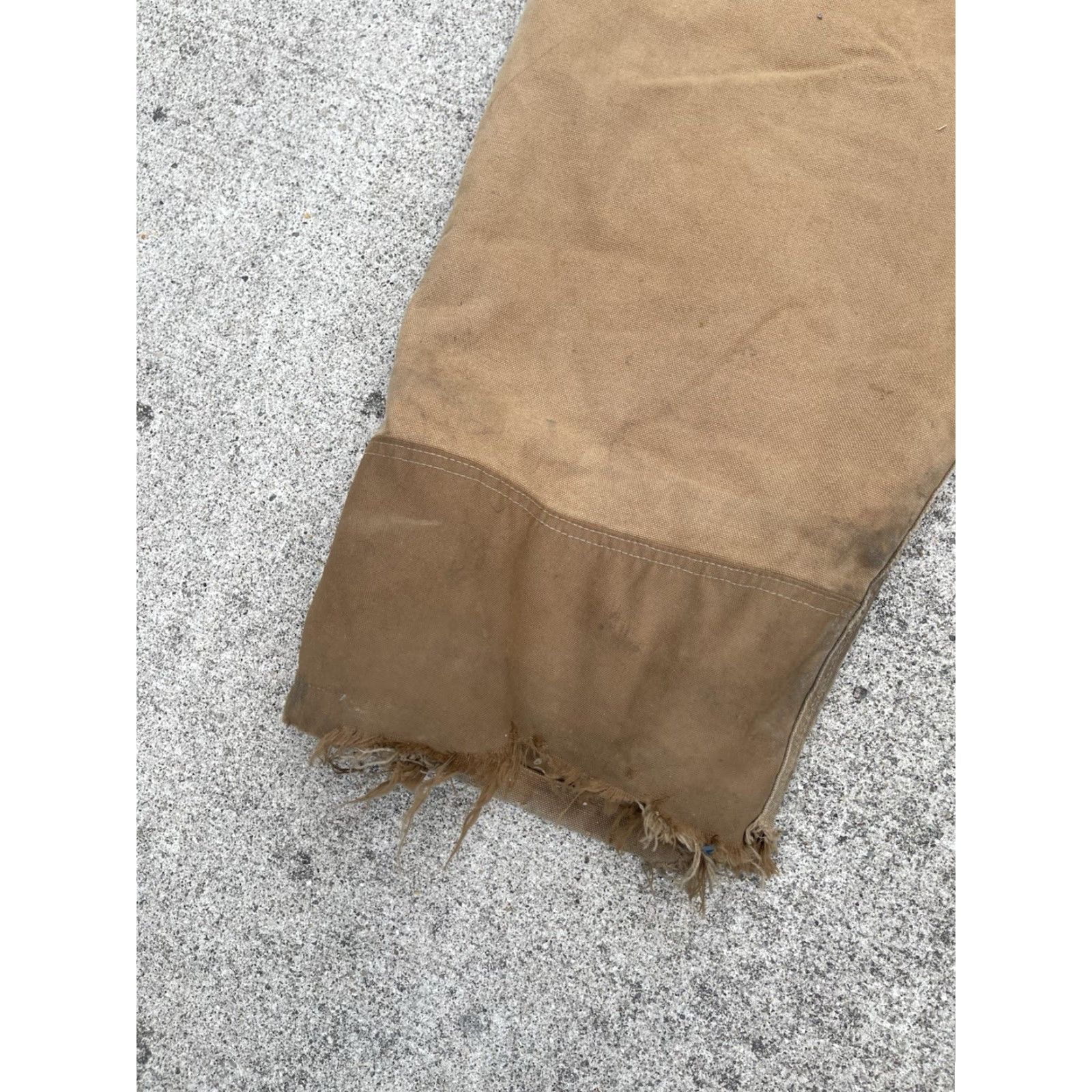 Carhartt VINTAGE Carhartt Overalls Mens 48x30 Brown Canvas Double Knee Workwear B41-BRN Pants 90s Grunge USA Mens Size US 32 / EU 48 - 3 Thumbnail