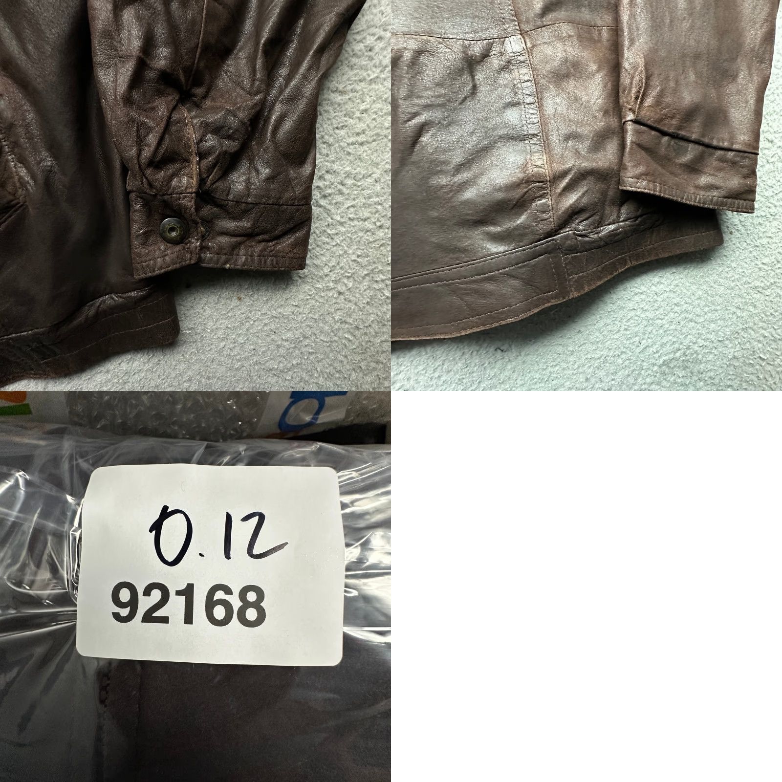 Vintage VINTAGE Remy Leather Bomber Lightweight Full Zip Jacket Mens XL Brown 90s City Casual Zip Pocket Pockets Mens Brown Leather Bomber Jacket Size US XL / EU 56 / 4 - 9 Thumbnail