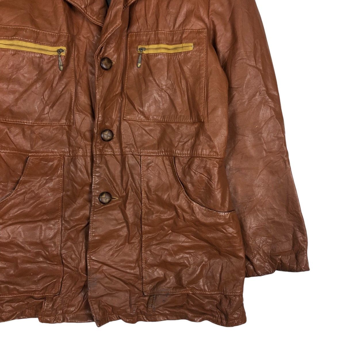 Toyo Enterprises 📌Vintage Biker Leather Jacket Skalar Made in Usa Blanket Size US M / EU 48-50 / 2 - 6 Thumbnail