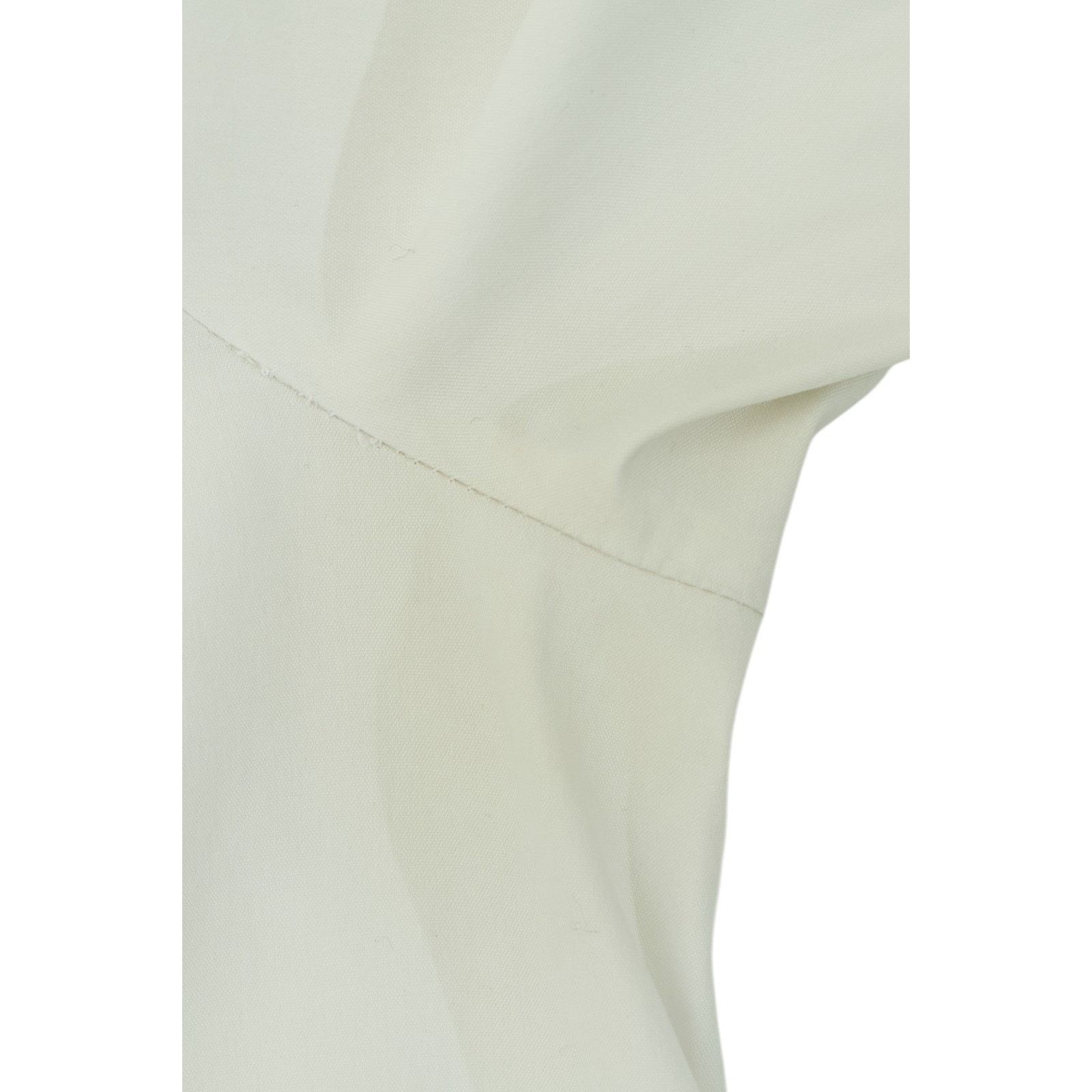 Prada S/S 2009 White Ribbon Sleeve Button Up Shirt Size L / US 10 / IT 46 - 7 Thumbnail