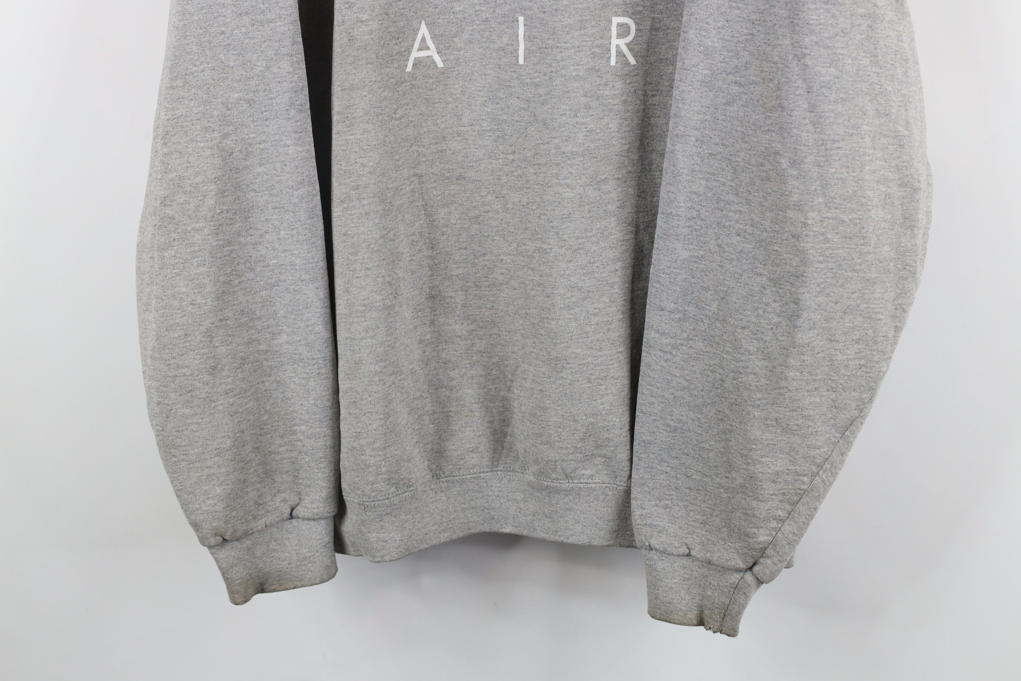 Nike × Vintage Vintage 90s Nike Air Big Swoosh Crewneck Sweatshirt Gray USA Size US XL / EU 56 / 4 - 3 Thumbnail