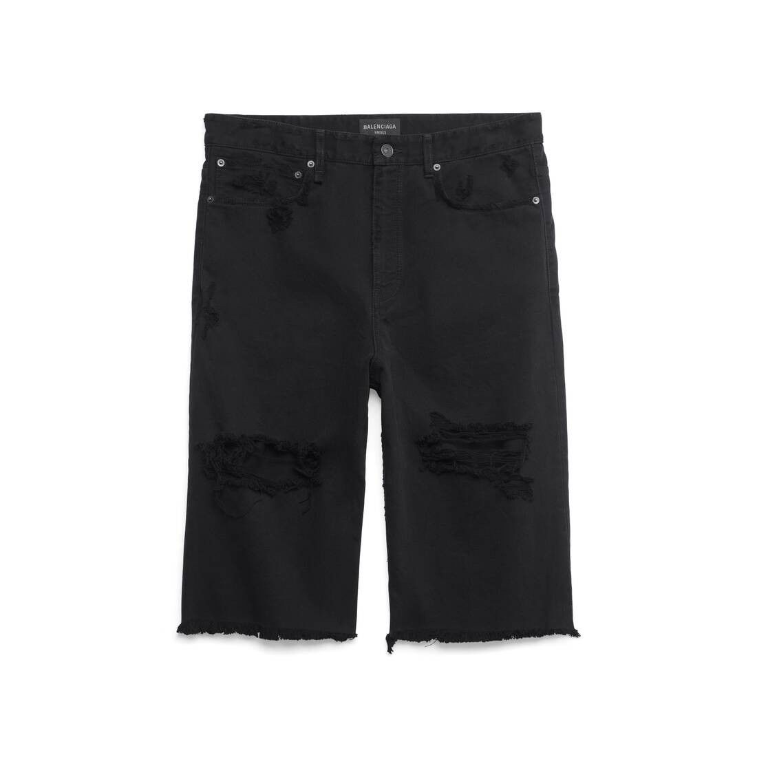Balenciaga o1in1g1025 DUP / Baggy Shorts in Black Size US 32 / EU 48 - 1 Thumbnail