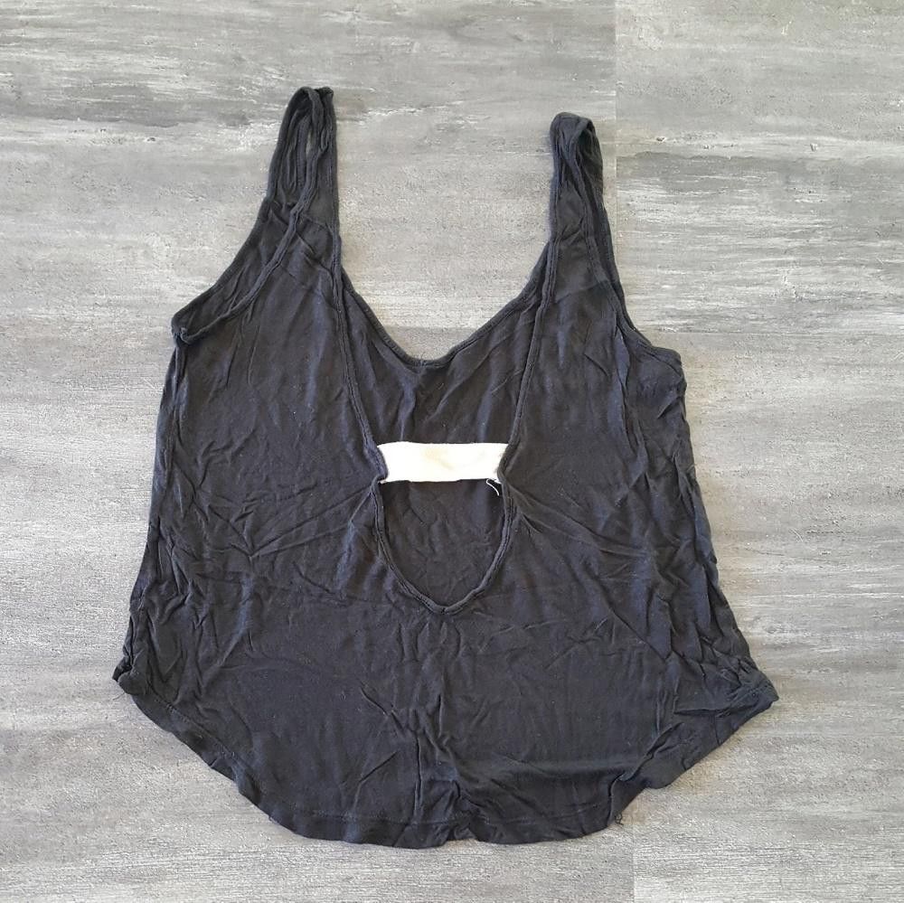 Designer Black Back Strap Melville Tank Size ONE SIZE - 2 Thumbnail