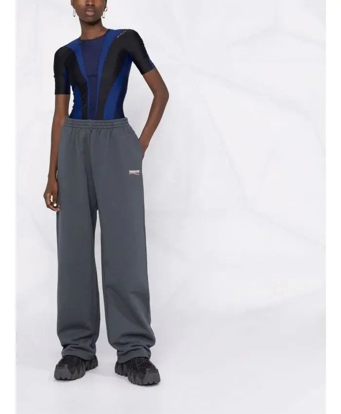 Balenciaga o1mt1gz0724 Jogging Pants in Blue/White Size 36" / US 14 / IT 50 - 2 Thumbnail