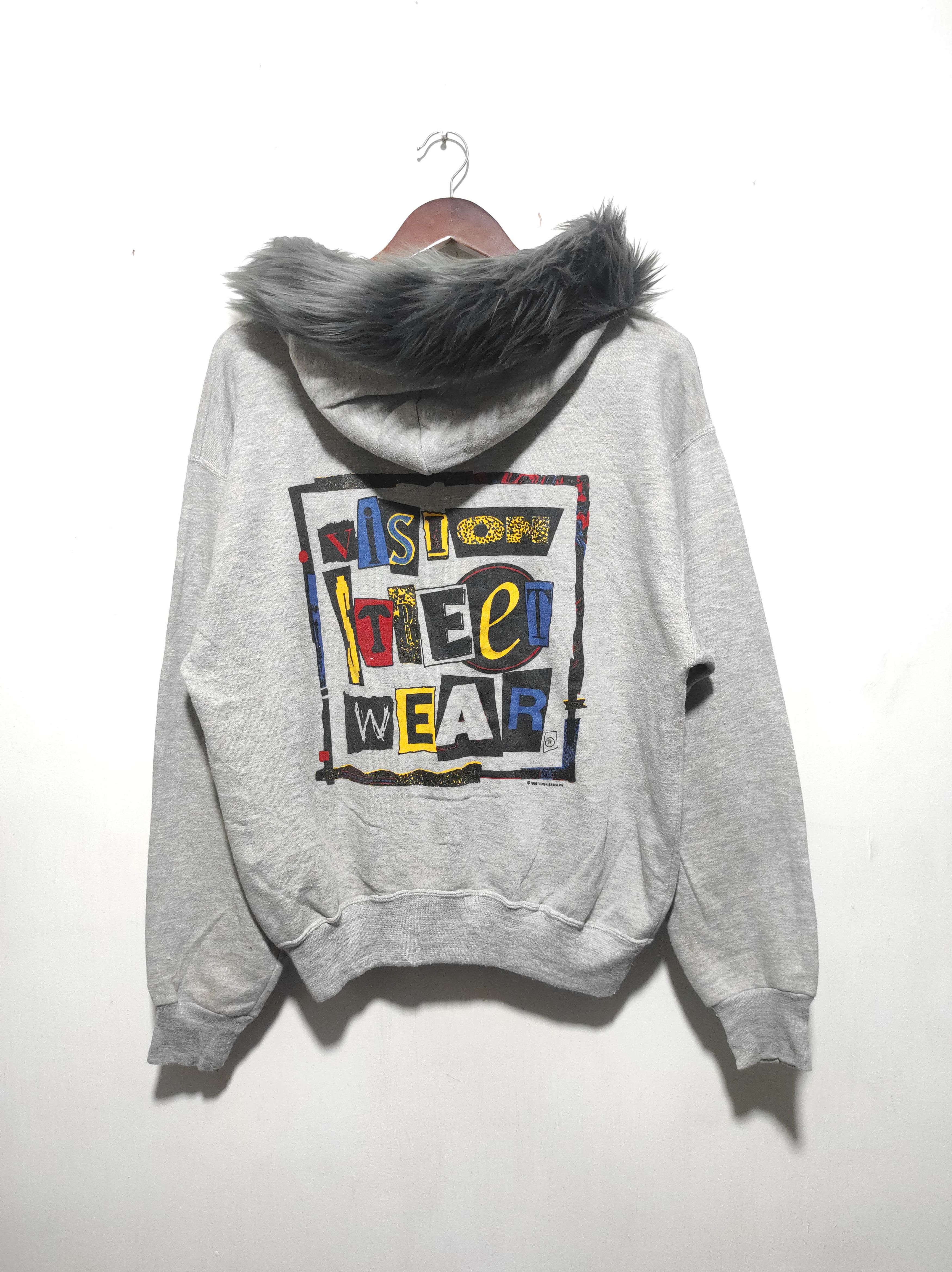Le Grande Bleu (L.G.B.) Vintage 90s Vision Streetwear Zip Fur hoodie LGB style Size US M / EU 48-50 / 2 - 15 Thumbnail
