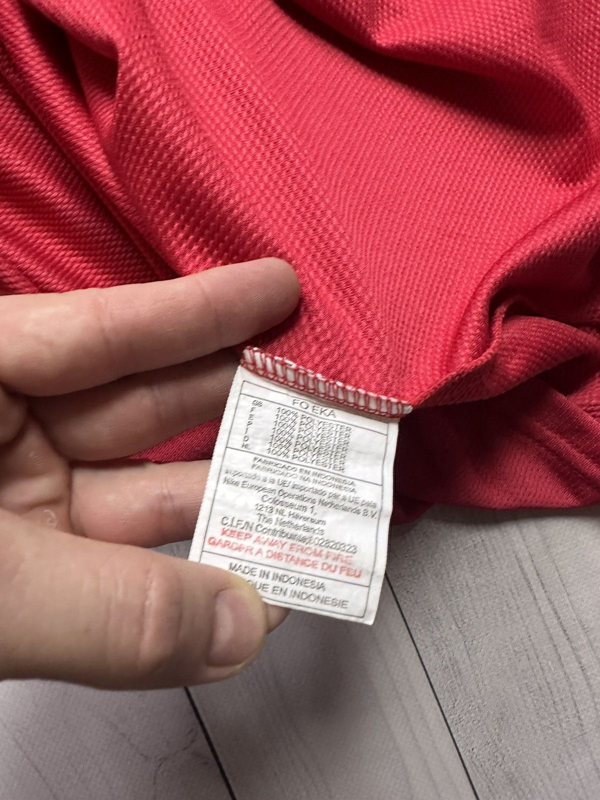Vintage Turkey soccer jersey size S logo red