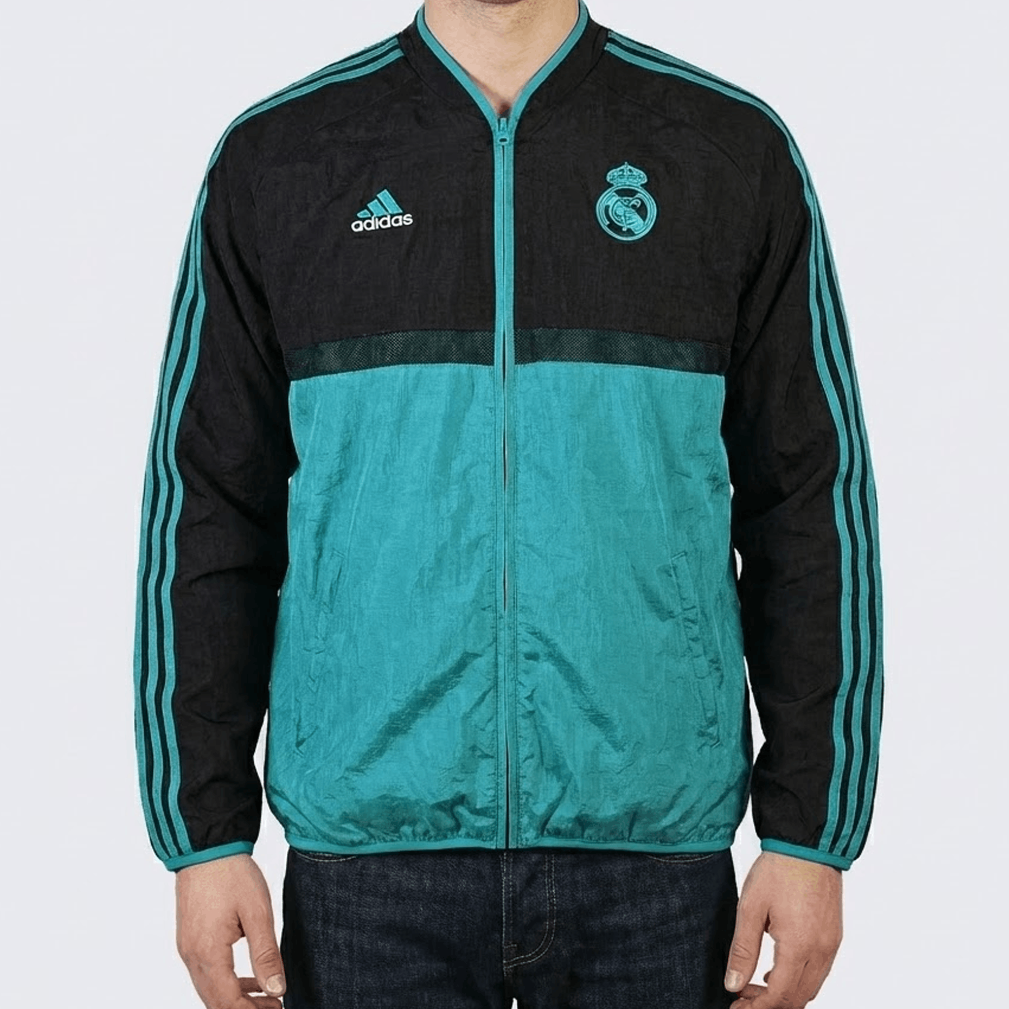 Adidas Real Madrid Adidas Icon Retro Windbreaker Soccer Jacket Size US XL / EU 56 / 4 - 3 Thumbnail