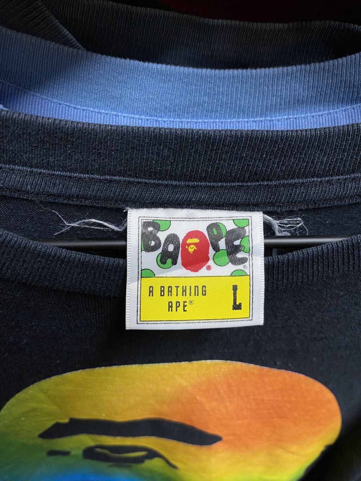 Bape Rainbow Big Ape Head Tee Size US M / EU 48-50 / 2 - 6 Thumbnail