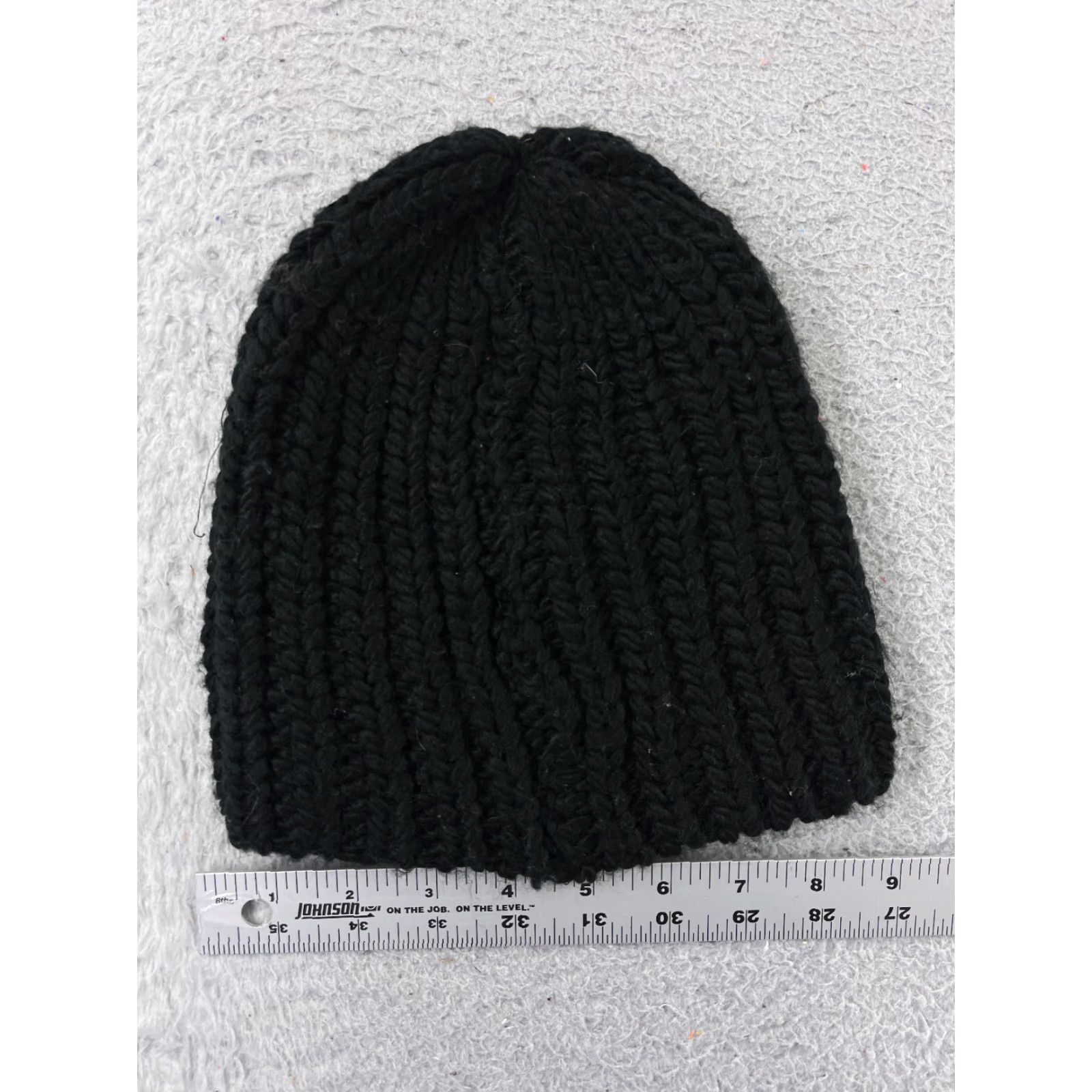 Vintage VINTAGE Accessory Depot Beanie Toque Womens Fall Winter Knit Black Casual Travel Ski Adjustable One Size Size ONE SIZE - 3 Thumbnail