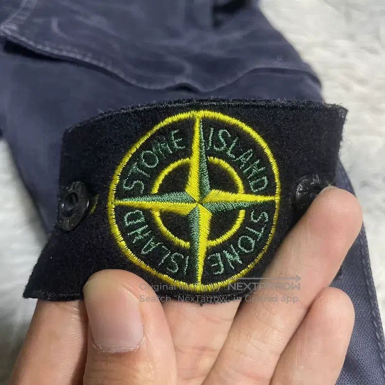 Stone Island Stone Island Washed Cargo Pants Trousers Dark Blue Size US 31 - 3 Thumbnail