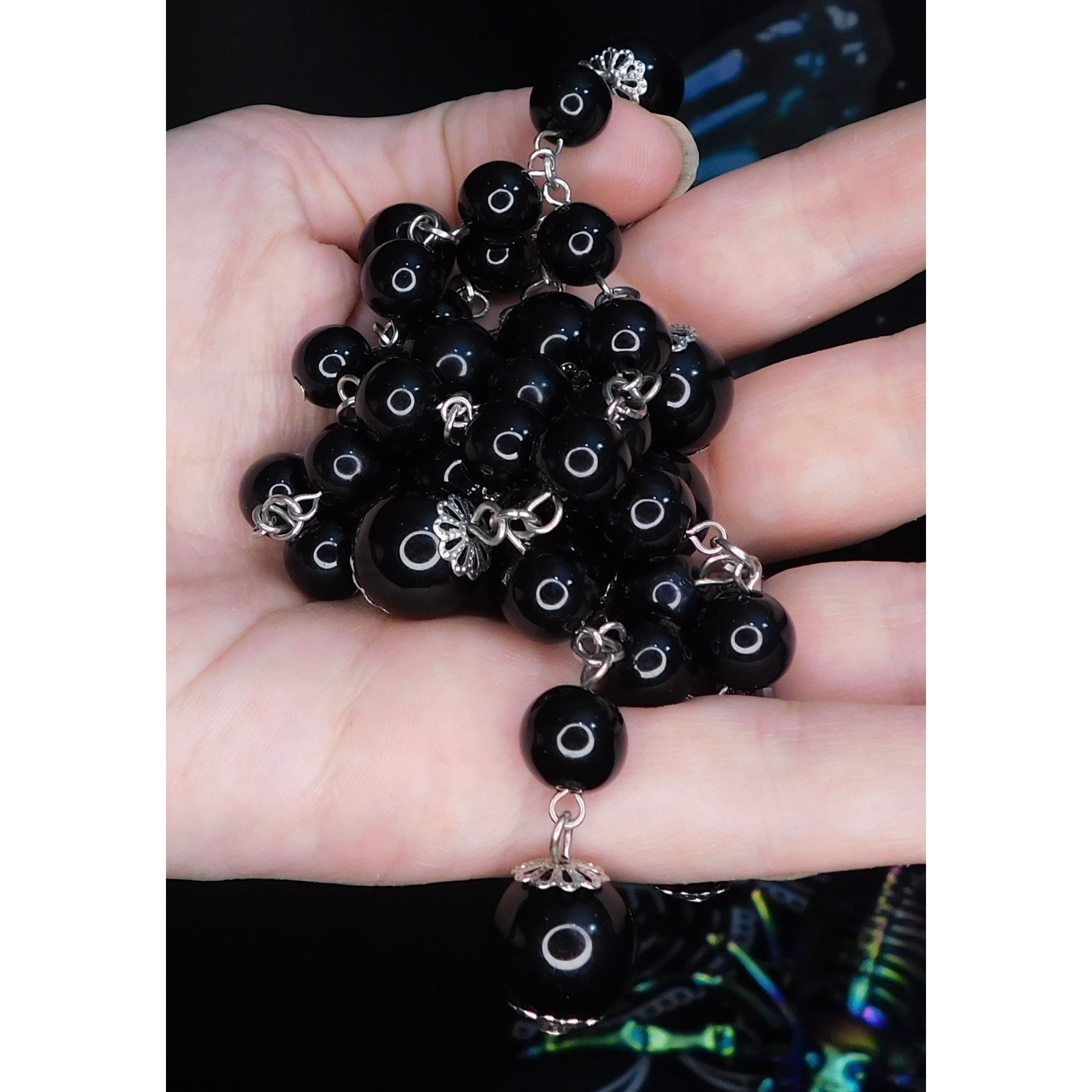 Other Gothic Y2K Style Black Bubble Necklace Size ONE SIZE - 2 Thumbnail