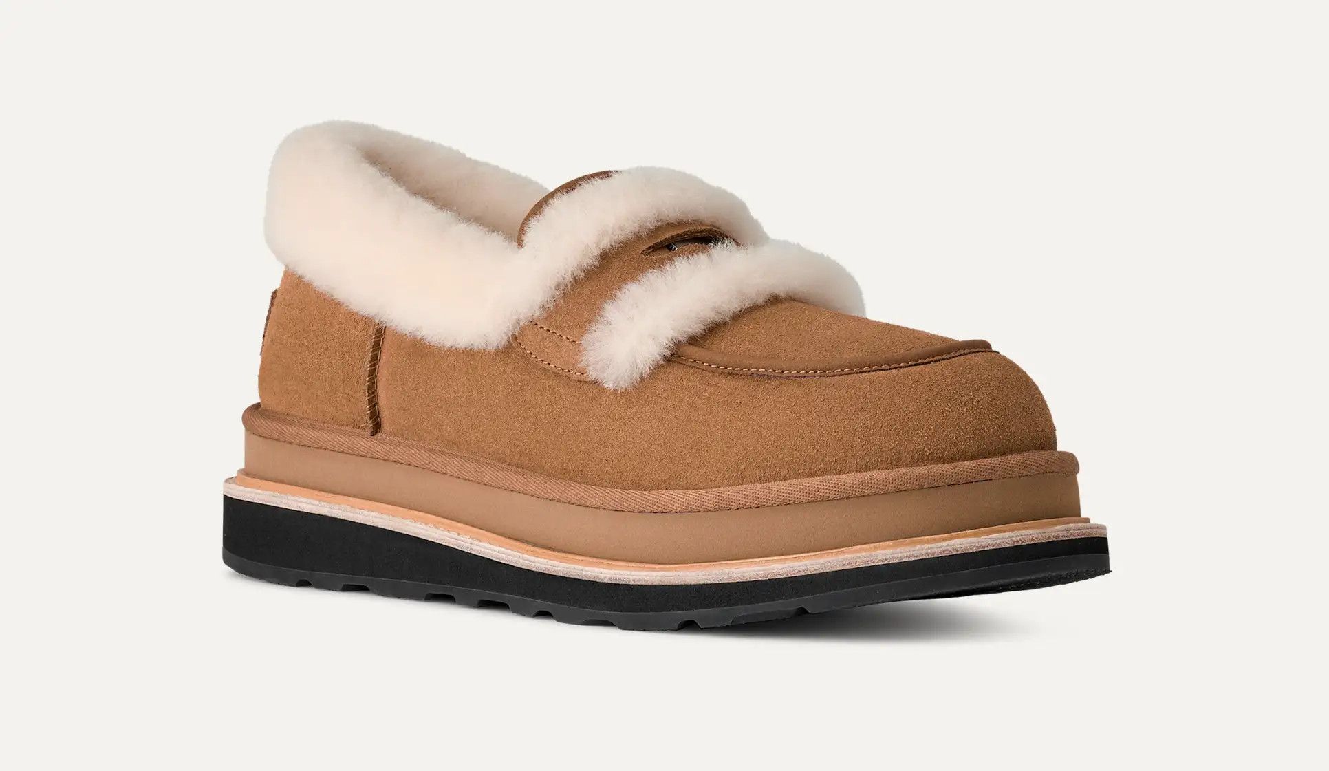 Sacai × Ugg UGG x sacai Shearling Loafer suede Chestnut Size US 9 / EU 42 - 3 Thumbnail