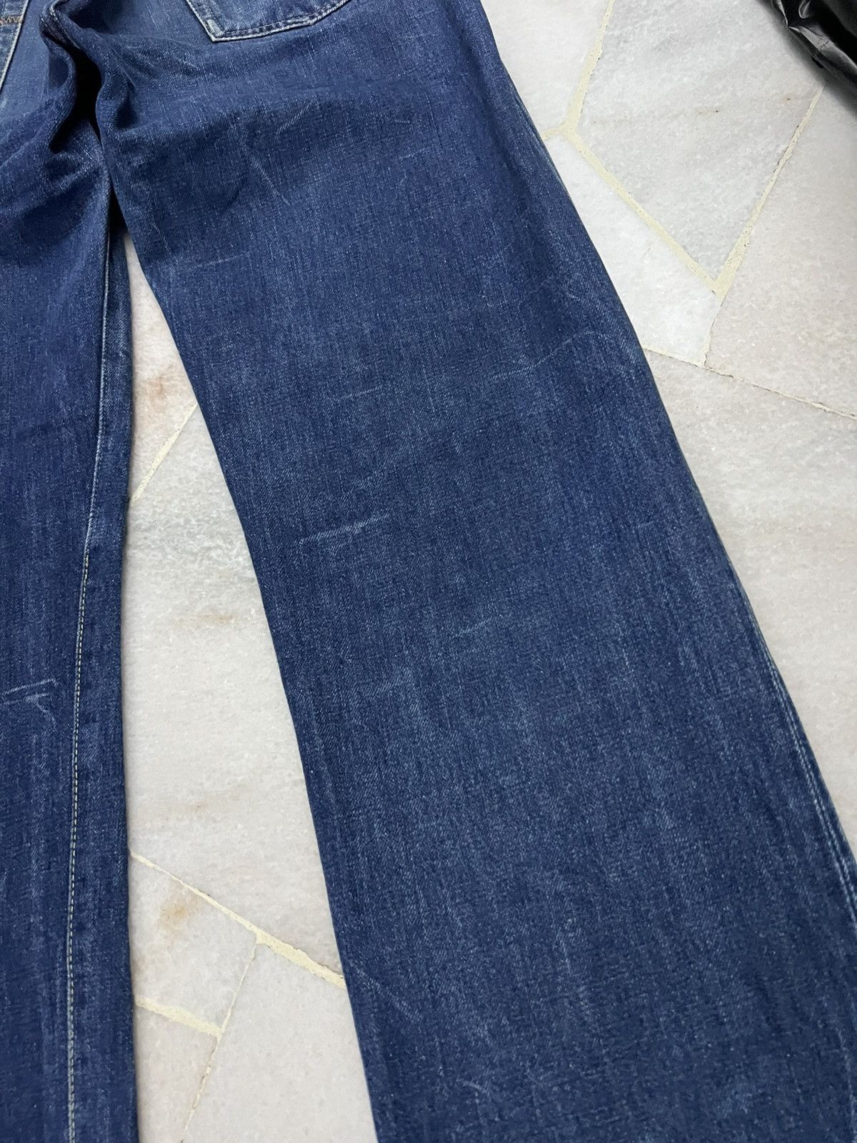 Japanese Brand 80’s H.R Market Blue Blue Japan Selvedge Jean Size US 31 - 17 Thumbnail