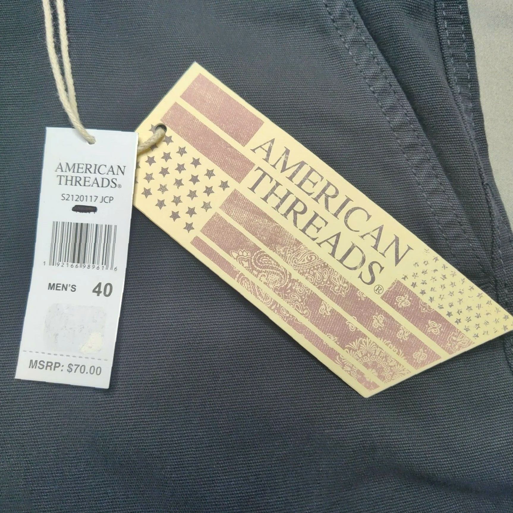 Vintage American Threads Men Shorts 40 Black Garment Dye Cotton Stretch 9" NEW MSRP 0 Size US 40 / EU 56 - 4 Thumbnail