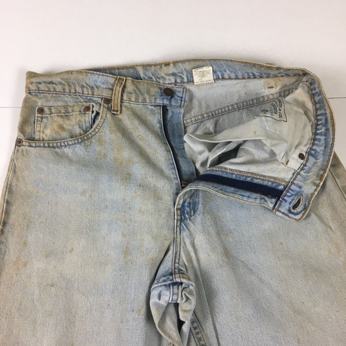 Levi's Vintage 90s Levi’s 550 Relaxed Fit Size US 34 / EU 50 - 9 Thumbnail
