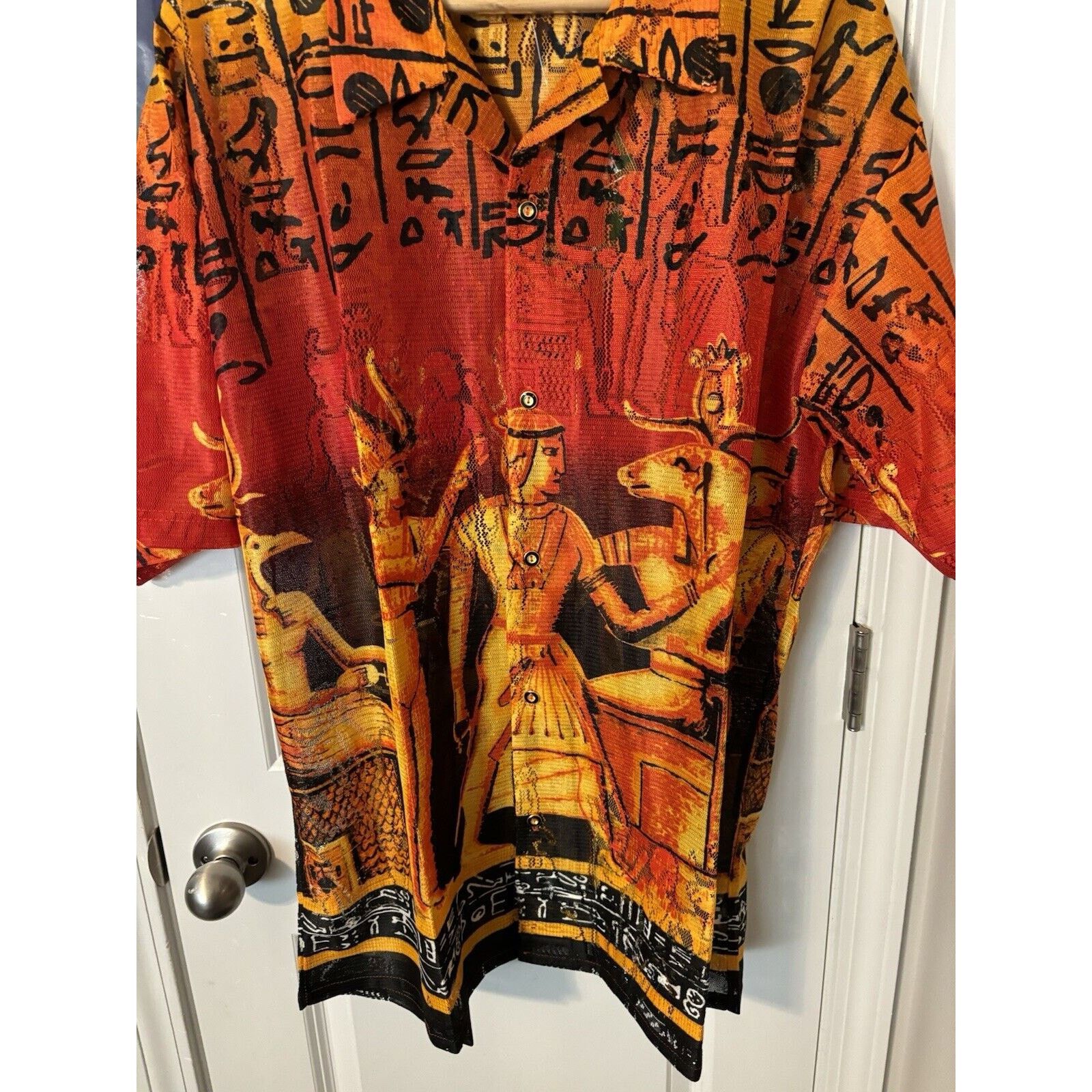 Other vintage Zam Egyptian Hawaiian red black Shirt XL Deadstock Size US XL / EU 56 / 4 - 2 Thumbnail