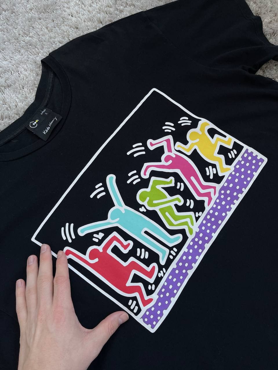 Keith Haring × Vintage 90s Keith Haring Tees Size US L / EU 52-54 / 3 - 4 Thumbnail