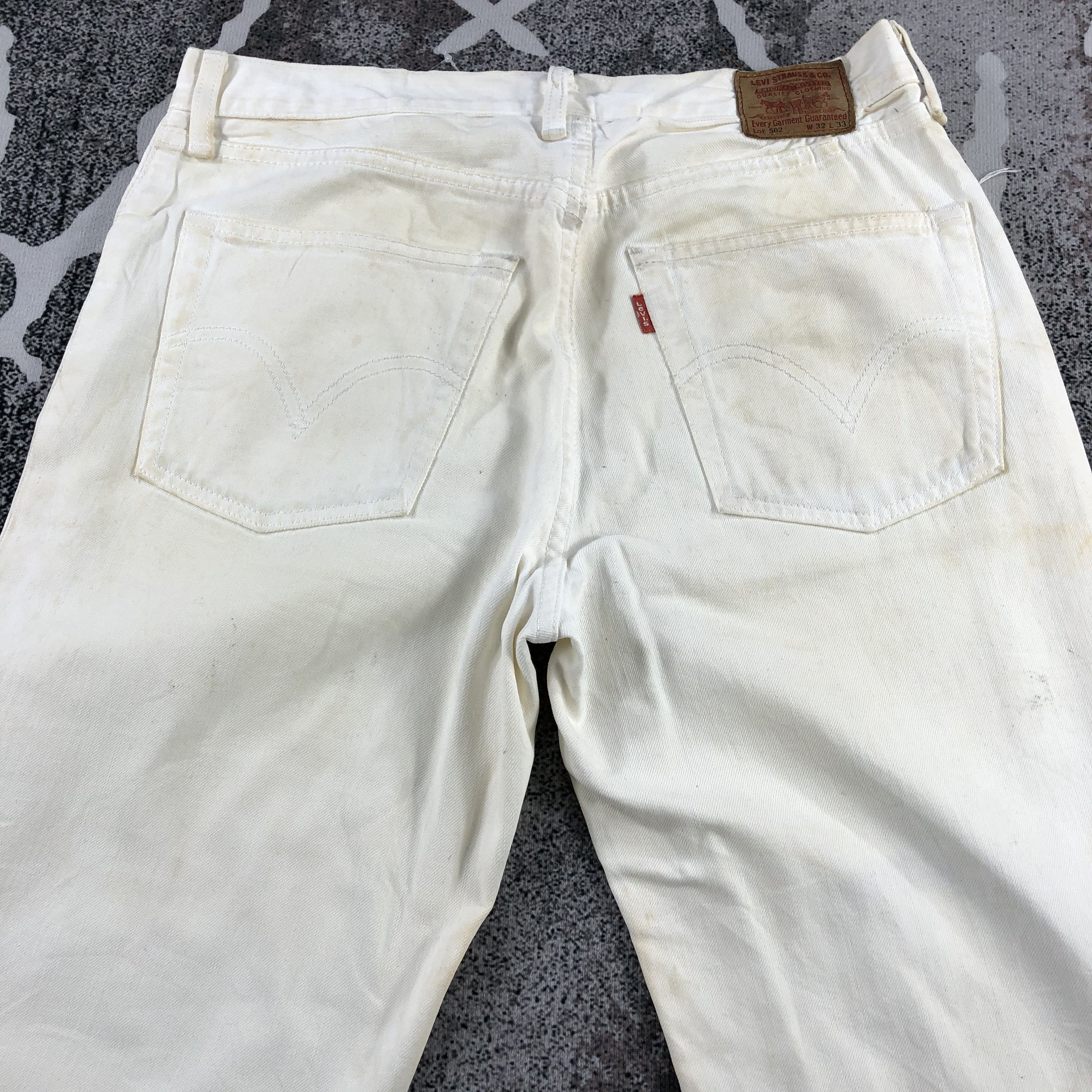 Levi's Vintage Levi's 502 Jeans Distress Dirty Wash Denim KJ890 Size US 32 / EU 48 - 4 Thumbnail