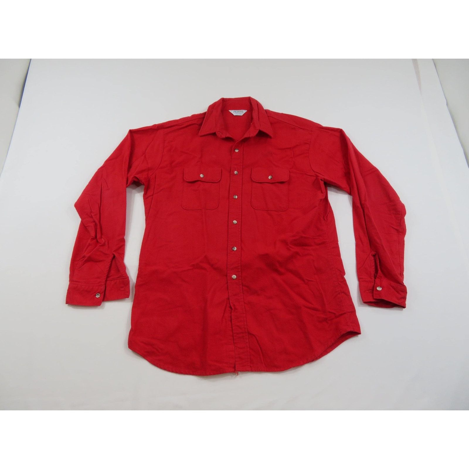 Other Five Brother Flannel Shirt Red Sz Tall XL 17-17 1/2 1990s Size US XL / EU 56 / 4 - 1 Thumbnail