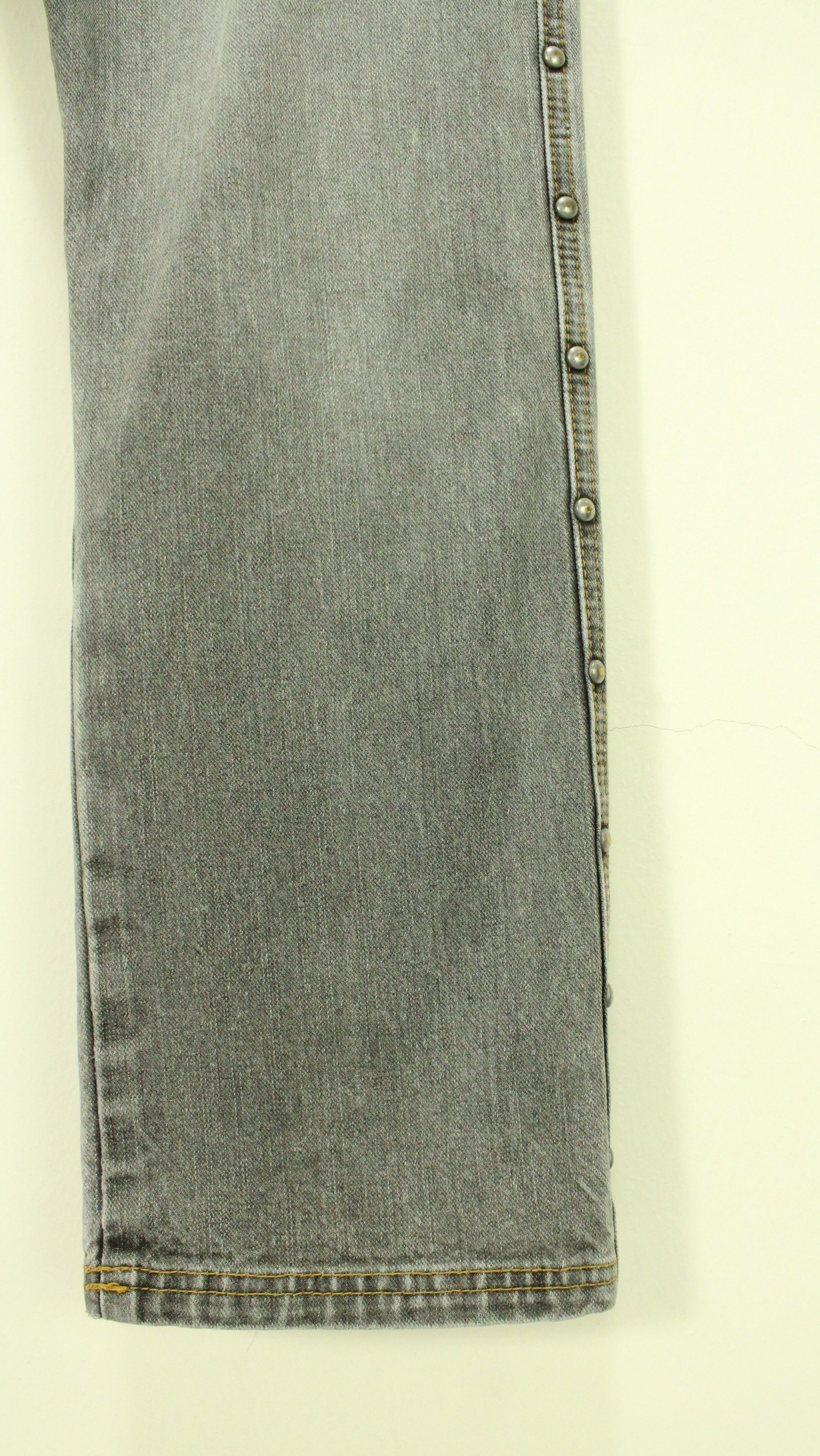 If Six Was Nine × In The Attic × Tornado Mart ALGONQUINS Denim Japanese Punk Gothic Grunge Outseam Riveted Size 32" / US 10 / IT 46 - 8 Thumbnail