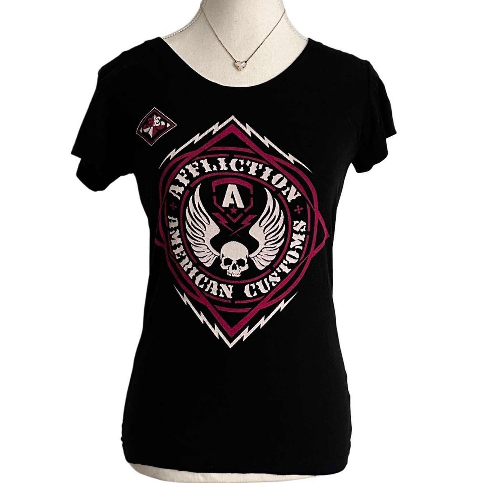 Affliction Affliction Size Small Women’s Skull With Wings Size S / US 4 / IT 40 - 1 Thumbnail