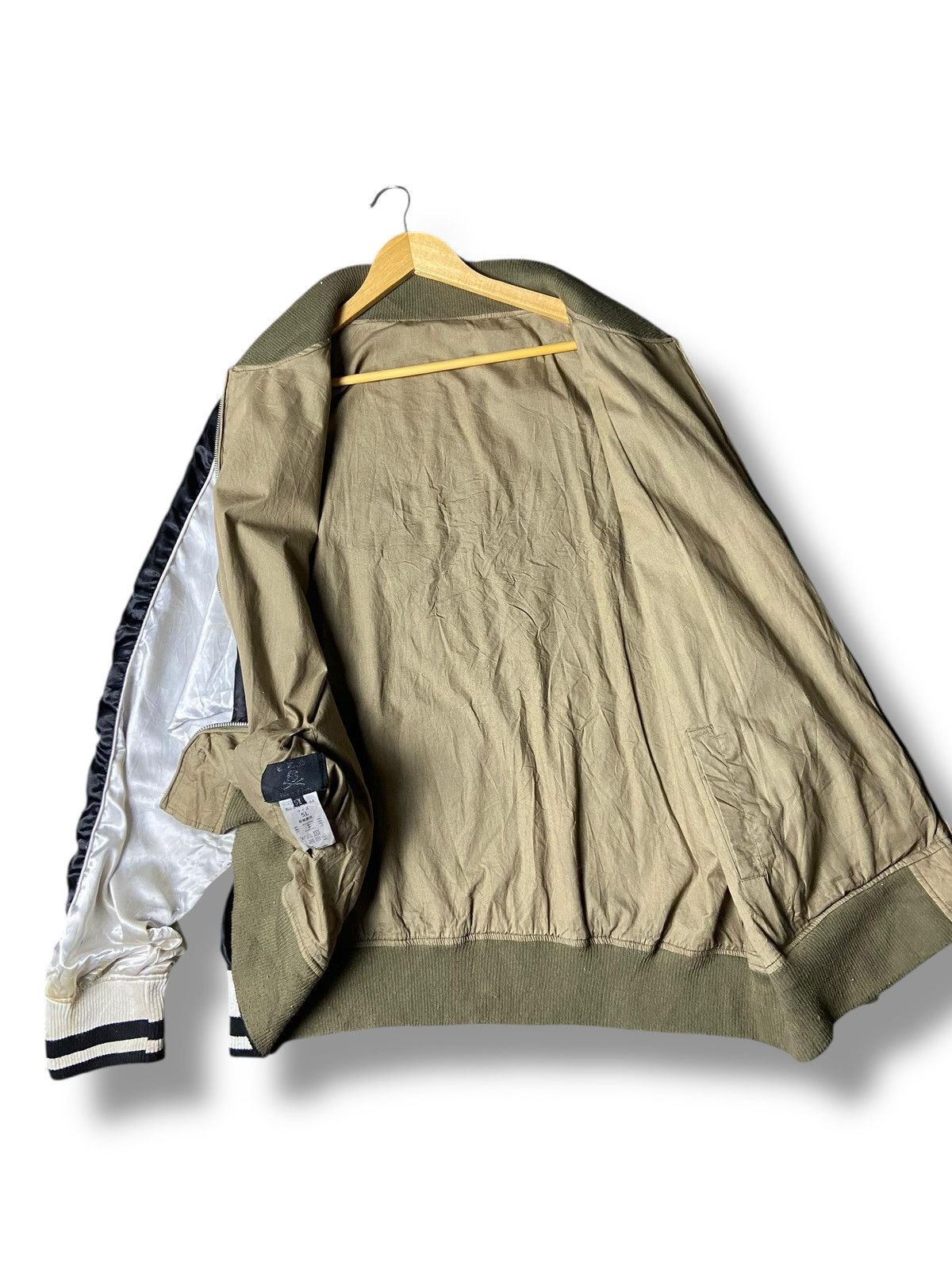Japanese Brand C.D.S Punk Eagle Skeleton Reversible Sukajan Jacket (160) Size US XXL / EU 58 / 5 - 3 Thumbnail