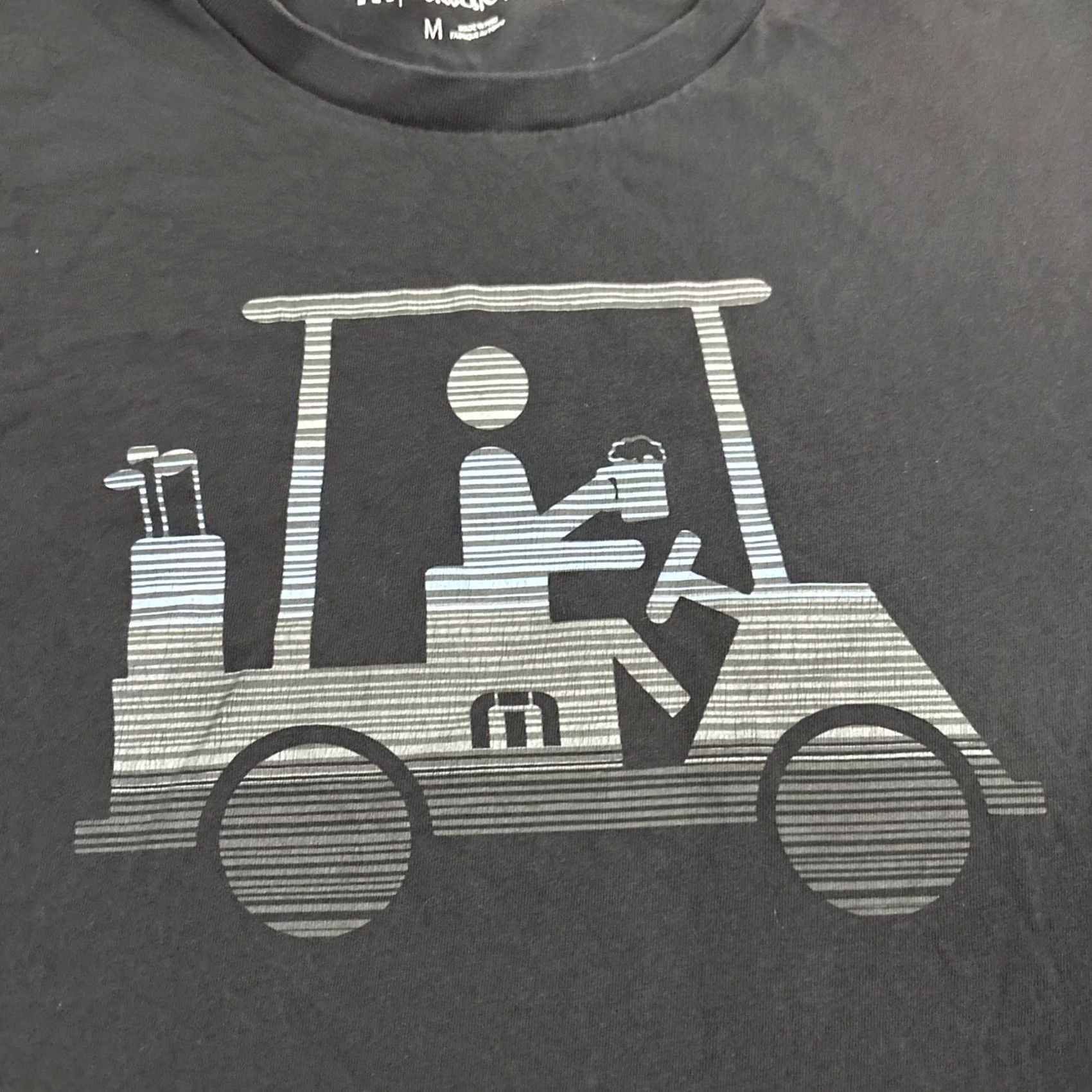 TravisMathew Travis Mathew Shirt Men Medium Black Short Sleeve Golf Cart Beer Mug Pima Cotton Shirt (T-Shirt) Size US M / EU 48-50 / 2 - 2 Thumbnail