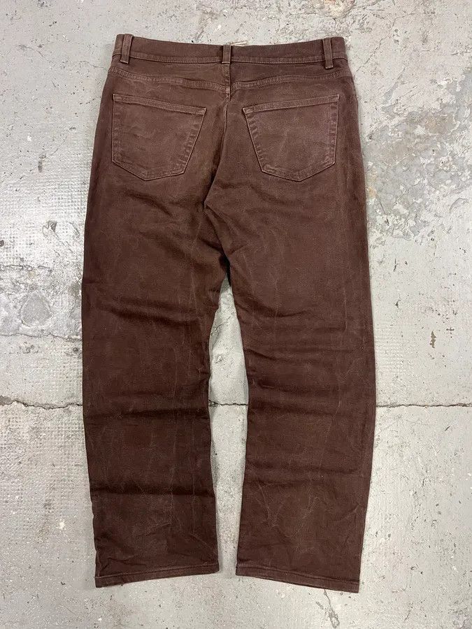 Helmut Lang × Vintage Helmut Lang Brown Classic Faded Pants Size US 32 / EU 48 - 7 Thumbnail