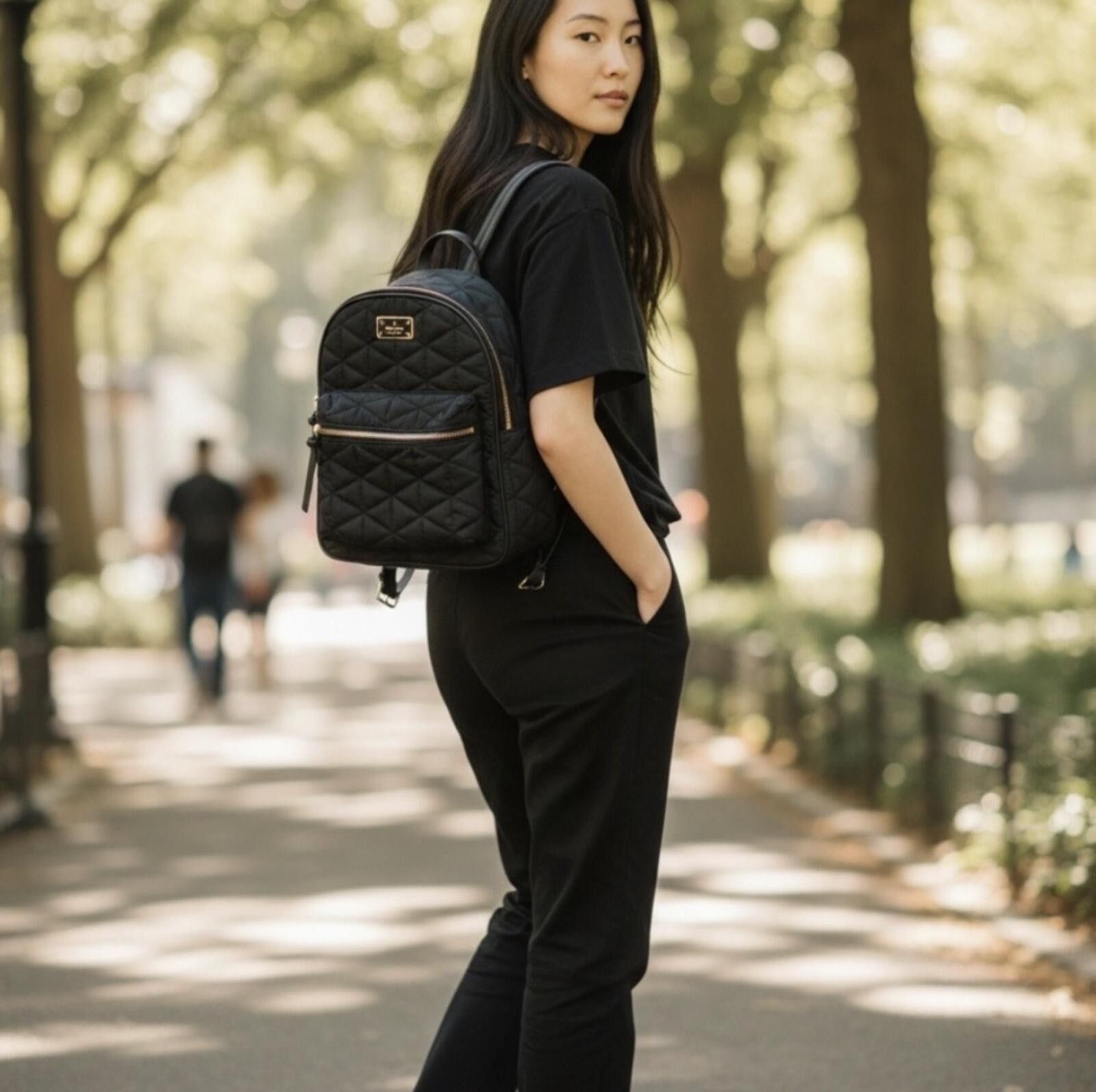 Other Kate Spade Black Quilted Backpack Size ONE SIZE - 2 Thumbnail