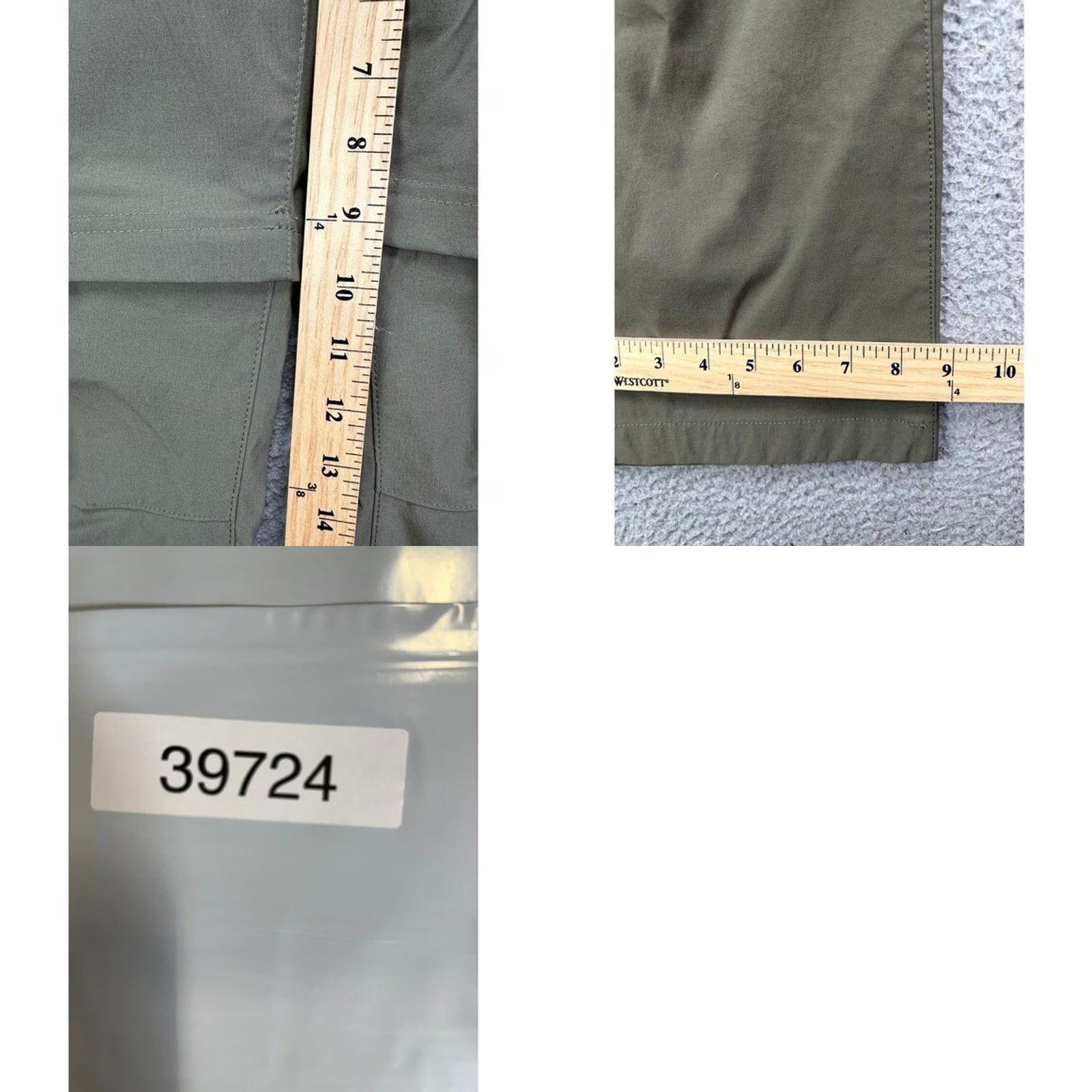 Eddie Bauer Eddie Bauer Convertible Tech Pants Mens 40X32 Olive Nylon Blend Hiking Outdoor Casual Workwear Euro? Size US 40 / EU 56 - 8 Thumbnail