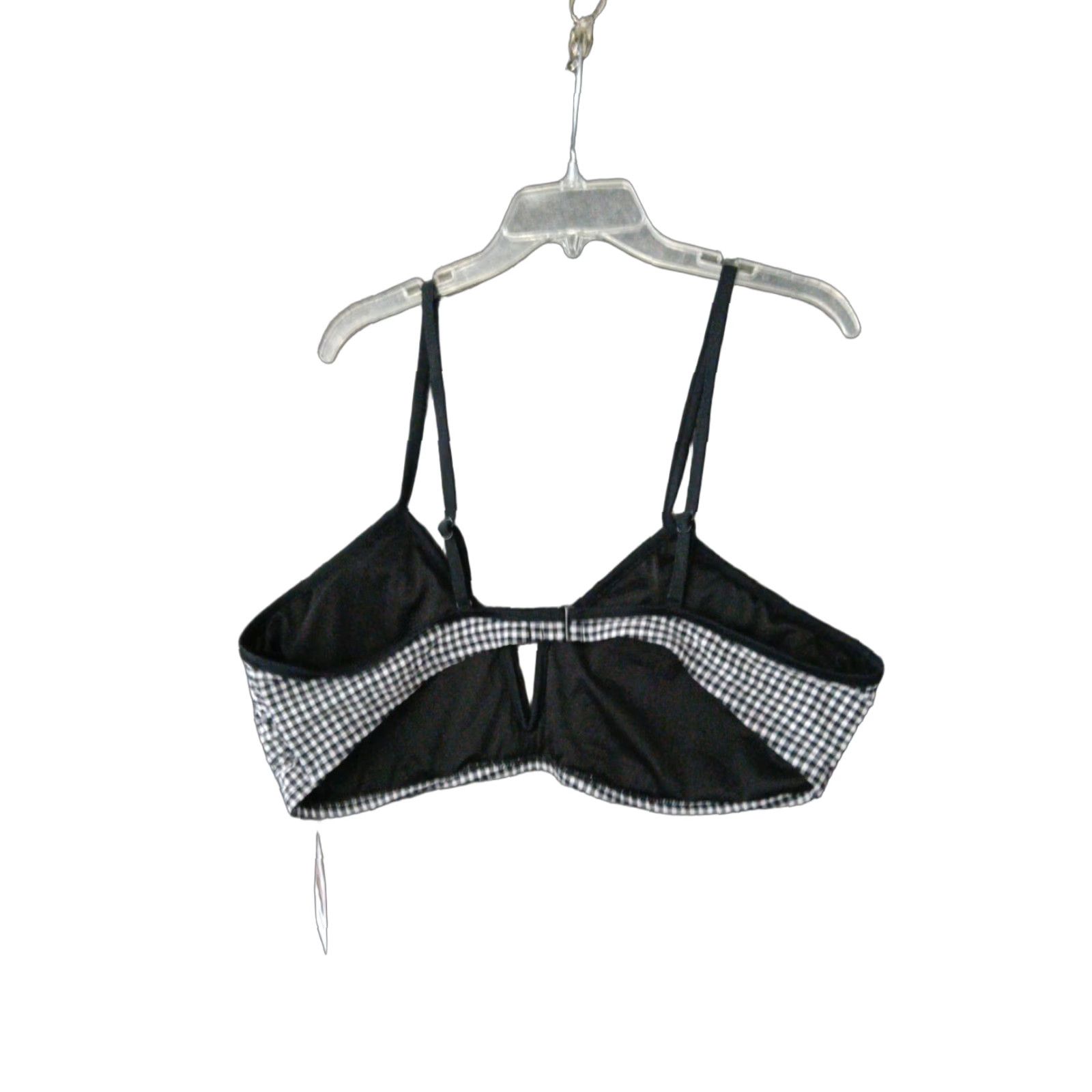 Vintage Time and Tru Women’s V Wire Longline Checkered Spaghetti Strap Swimsuit Top 2XL Size XXL / US 16-18 / IT 52-54 - 1 Thumbnail