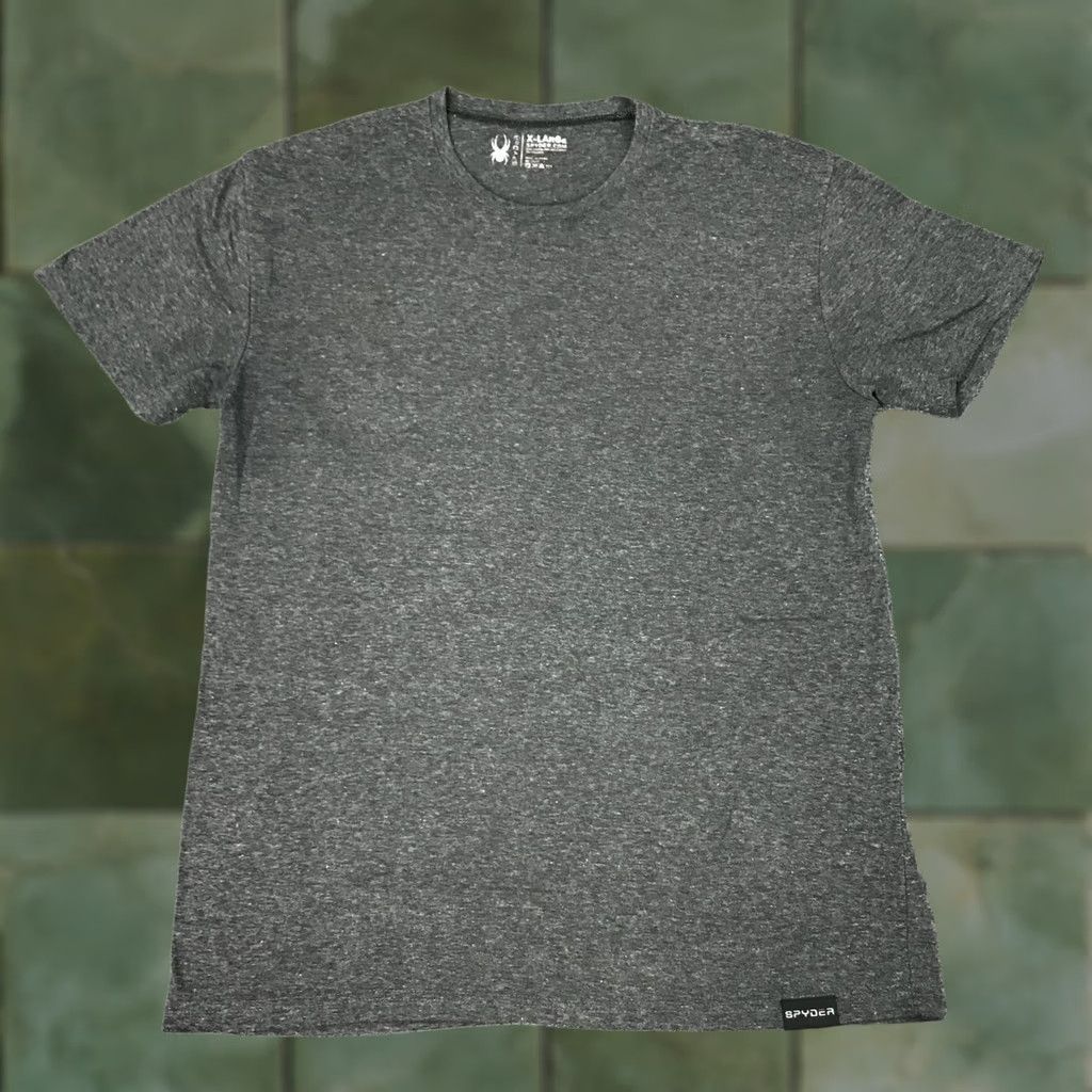 Spyder Spyder Designer Casual Active Men's Running Training Loungewear T Shirt XL Gray Shirt Size US XL / EU 56 / 4 - 1 Thumbnail