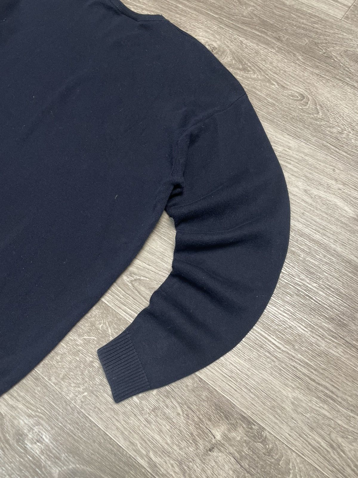 Lacoste Vintage Lacoste Navy Blue Cotton Sweater Size US L / EU 52-54 / 3 - 19 Thumbnail