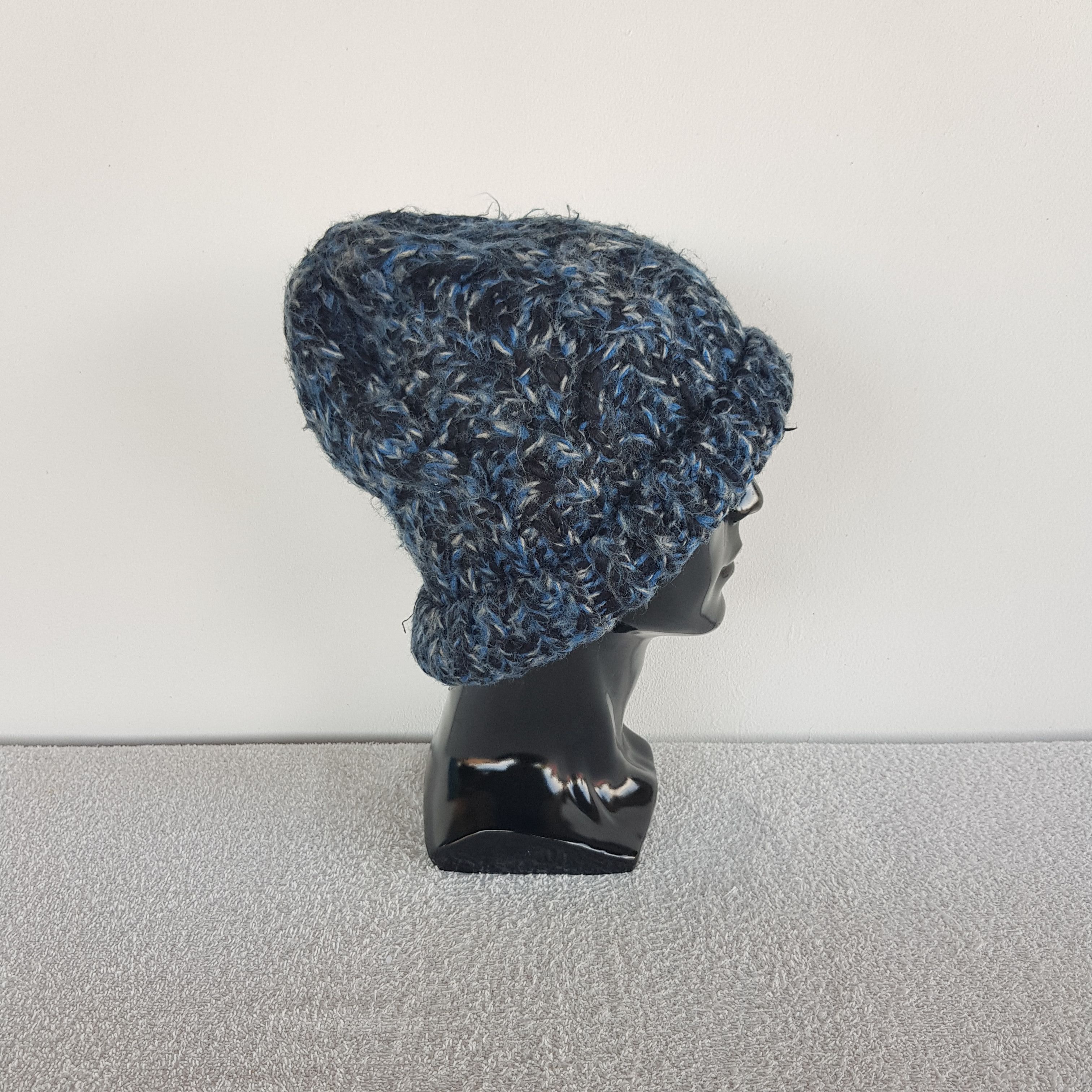 Japanese Brand Vintage Japanese Crochet Beanie Ribbed Snow Caps Hats. Size ONE SIZE - 3 Thumbnail