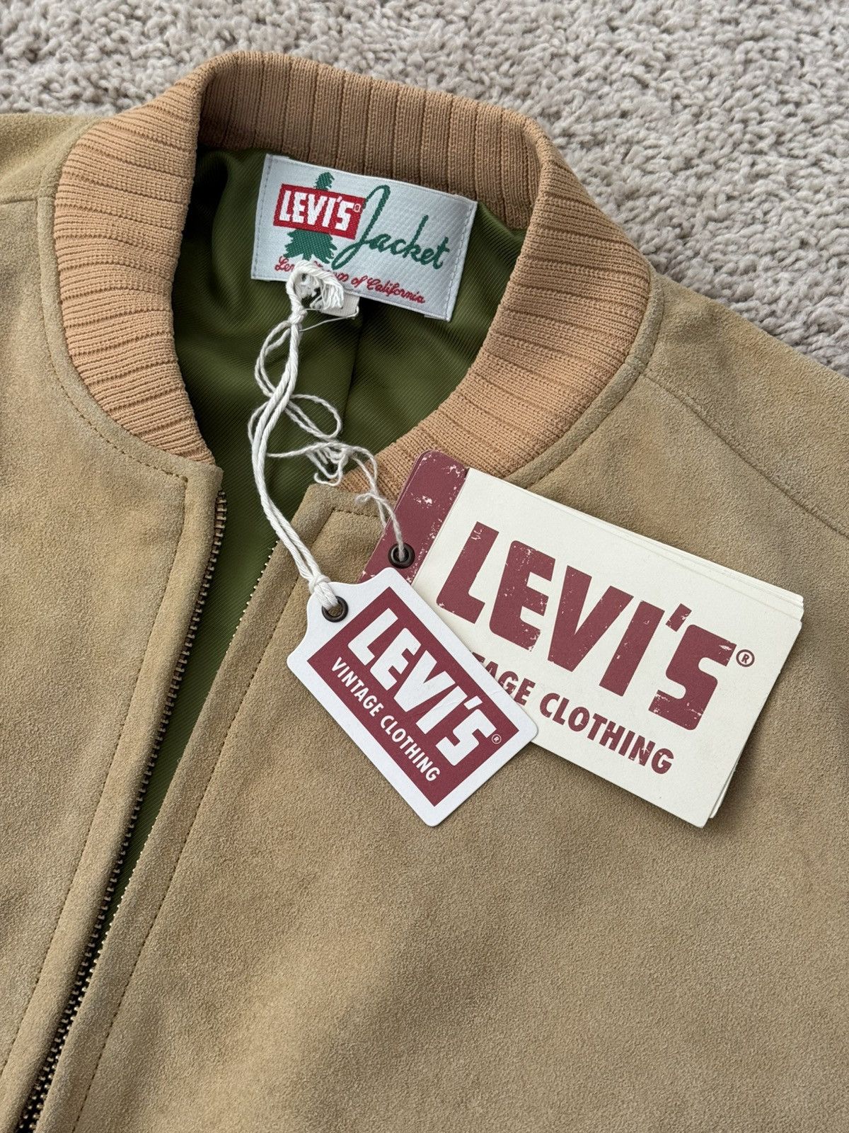 LVC × Levi's Vintage Clothing × Vintage Levi’s Vintage Clothing Suede Bomber Jacket Size US L / EU 52-54 / 3 - 2 Thumbnail