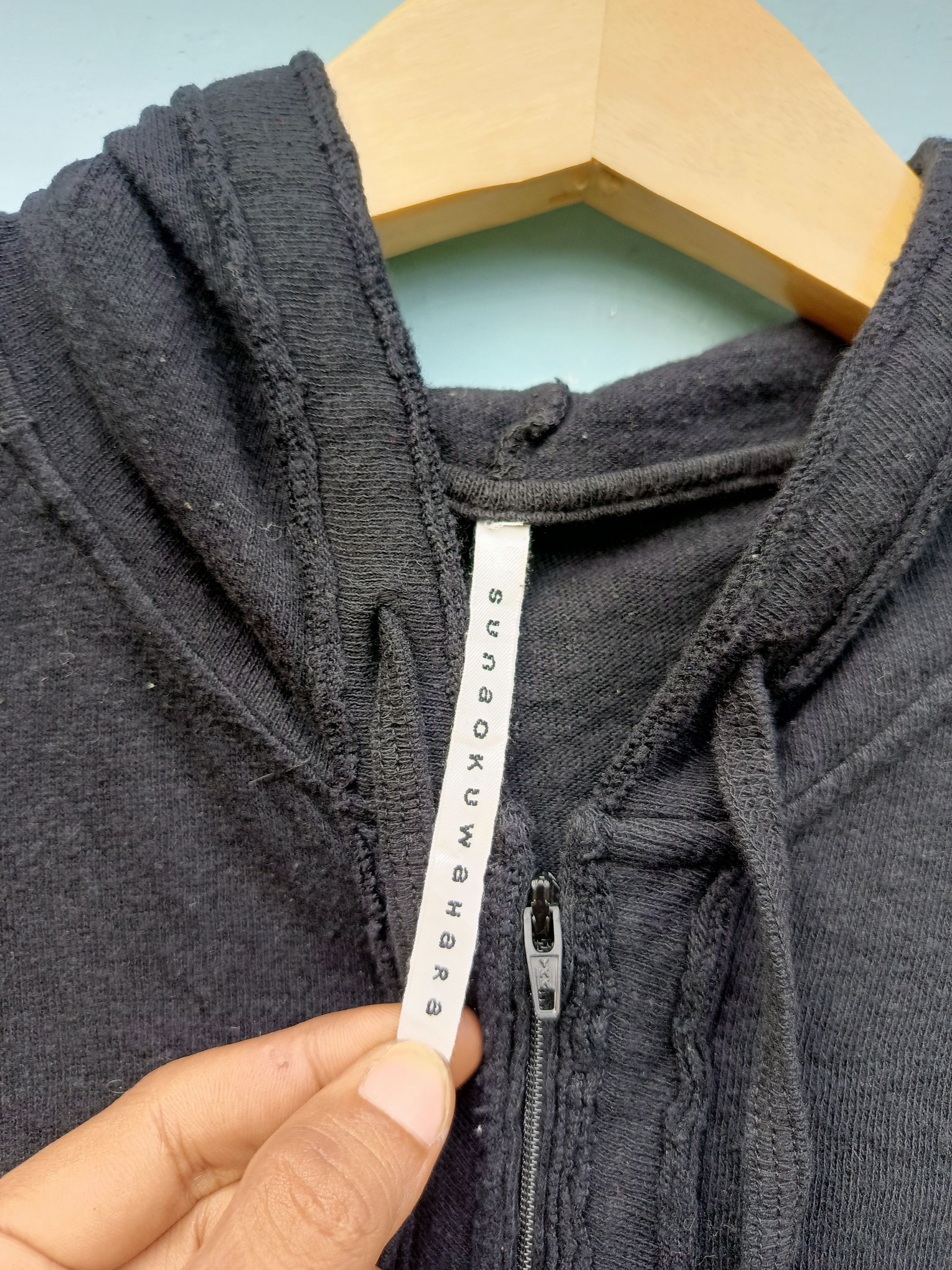 Sunao Kuwahara Sunao Kuwahara Black Hooded Top – Avant Garde Stylebrand Size M / US 6-8 / IT 42-44 - 5 Thumbnail