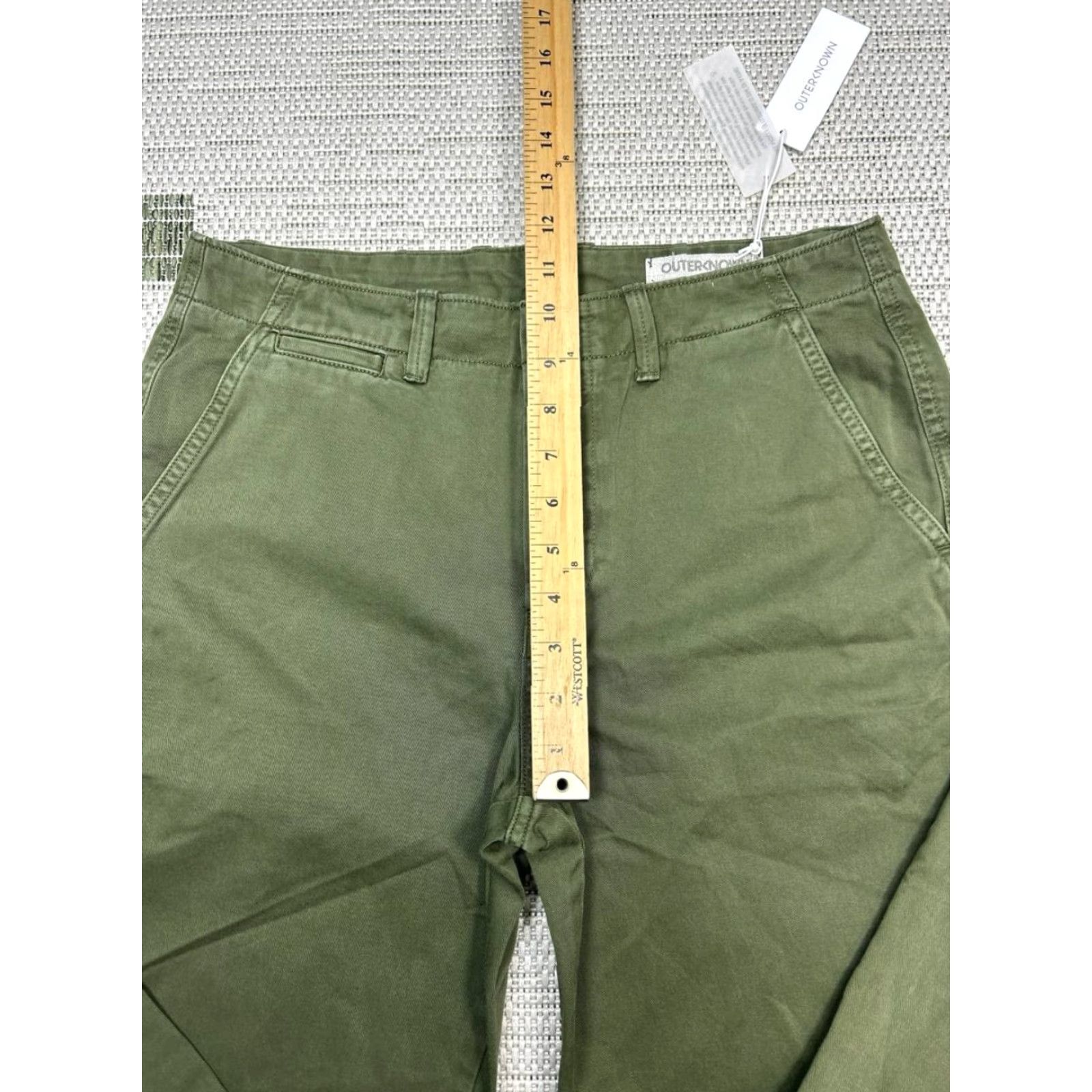 Outerknown Outerknown Nomad Chino Pants Mens 30 Green Canvas Mid Rise Slight Taper New Size US 30 / EU 46 - 5 Thumbnail