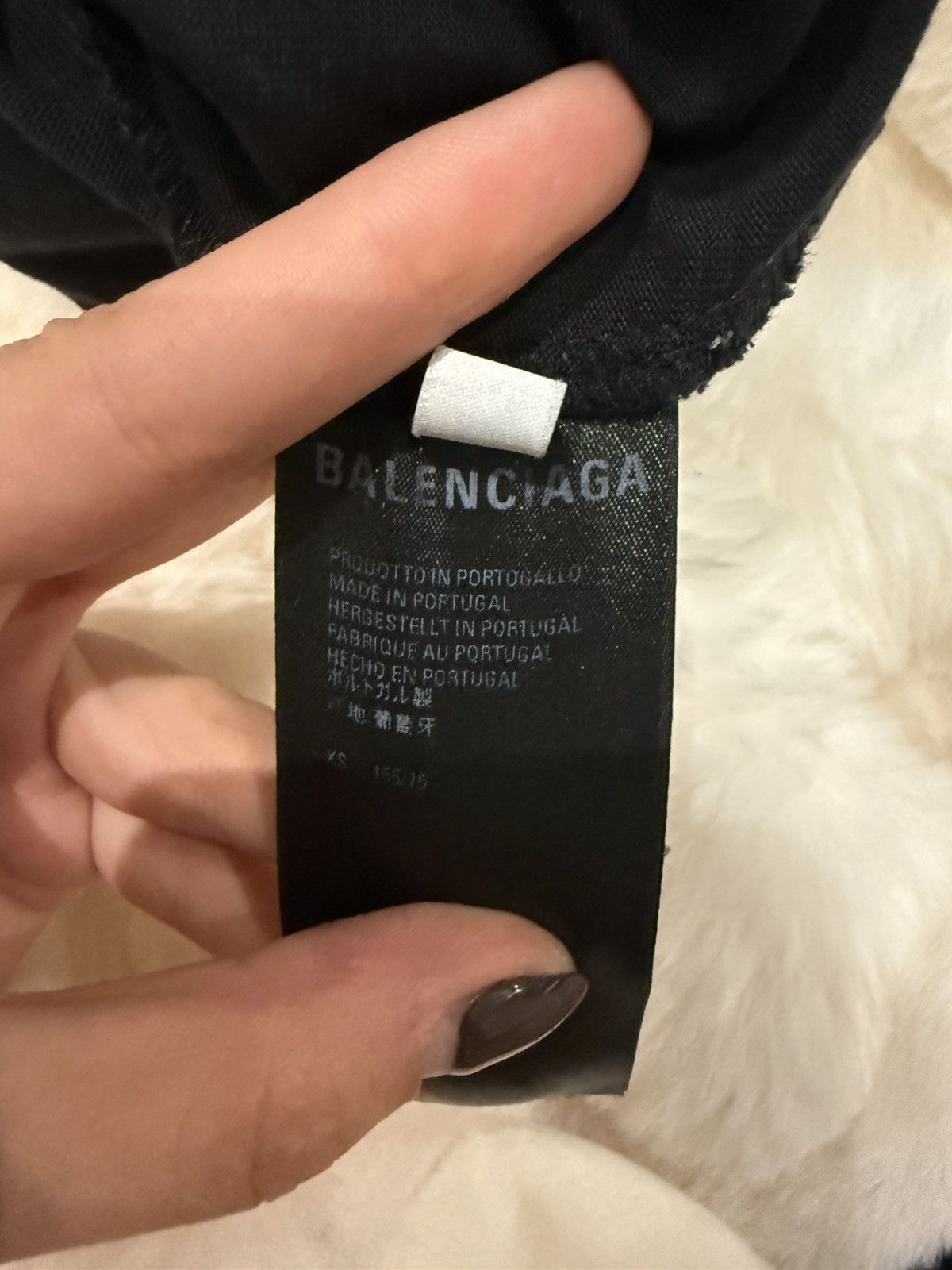 Balenciaga Destroyed logo cotton jersey hoodie Size US XS / EU 42 / 0 - 7 Thumbnail