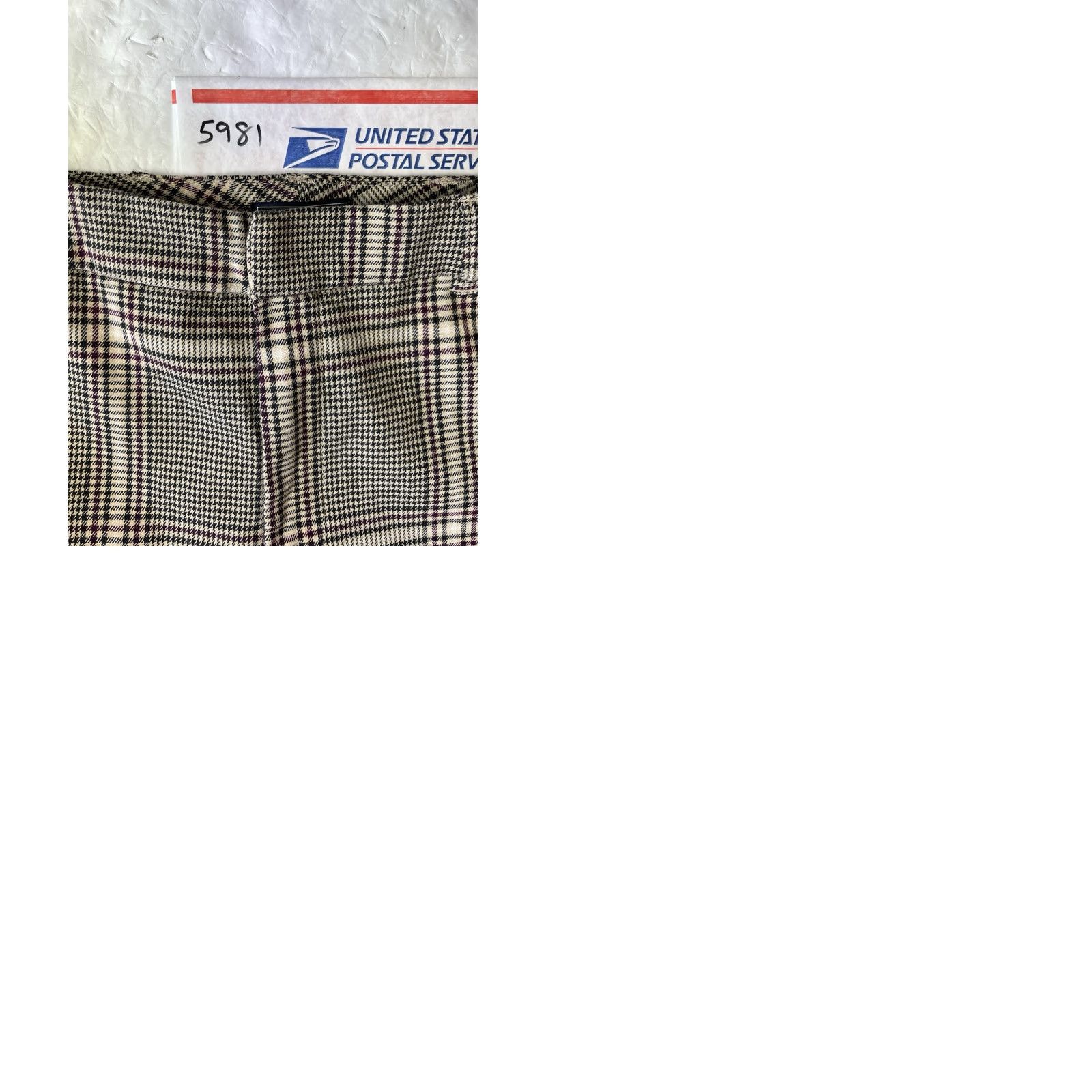 Abercrombie & Fitch Abercrombie & Fitch Pants Women's XS Plaid Brown High Rise Flare Inseam 25 in Casual Dress Pants Size 26" / US 2 / IT 38 - 9 Thumbnail