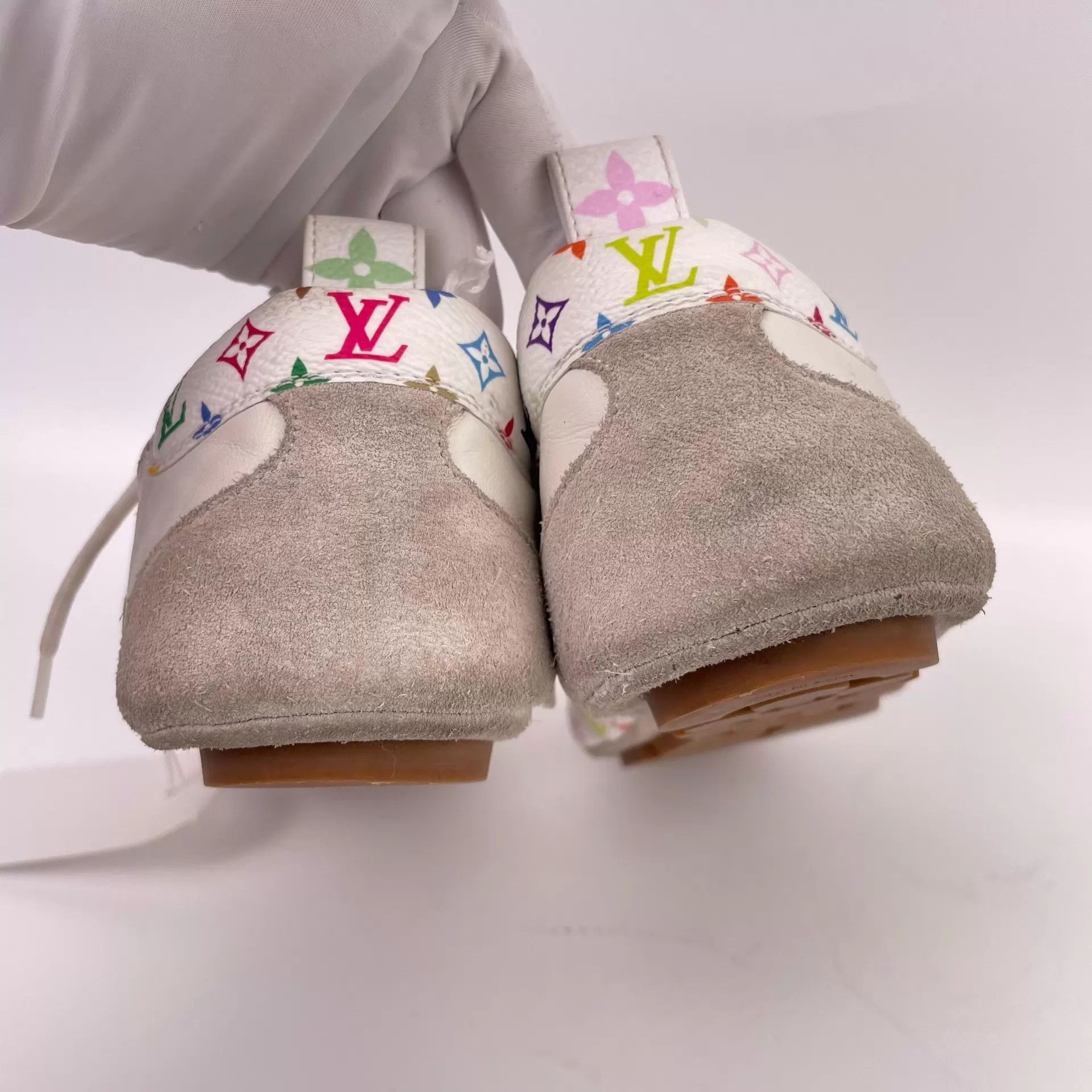 Louis Vuitton LV x Murakami Women's White Tricolor Shoes Size 38 Size US 7.5 / IT 37.5 - 2 Thumbnail