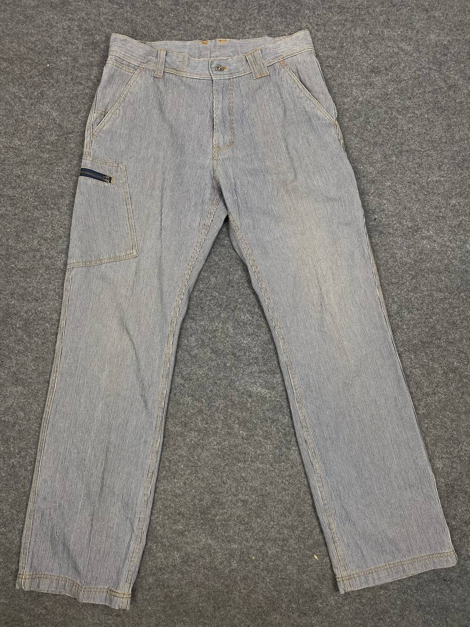 Japanese Brand vintage japanese brands hickory stripe carpenter pants Size US 34 / EU 50 - 6 Thumbnail