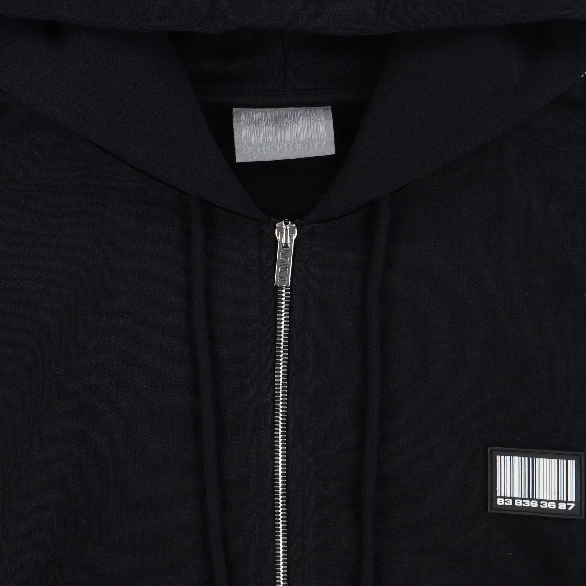 Vetements Black VTMNTS Barcode Logo Zip Hoodie Size US M / EU 48-50 / 2 - 6 Thumbnail